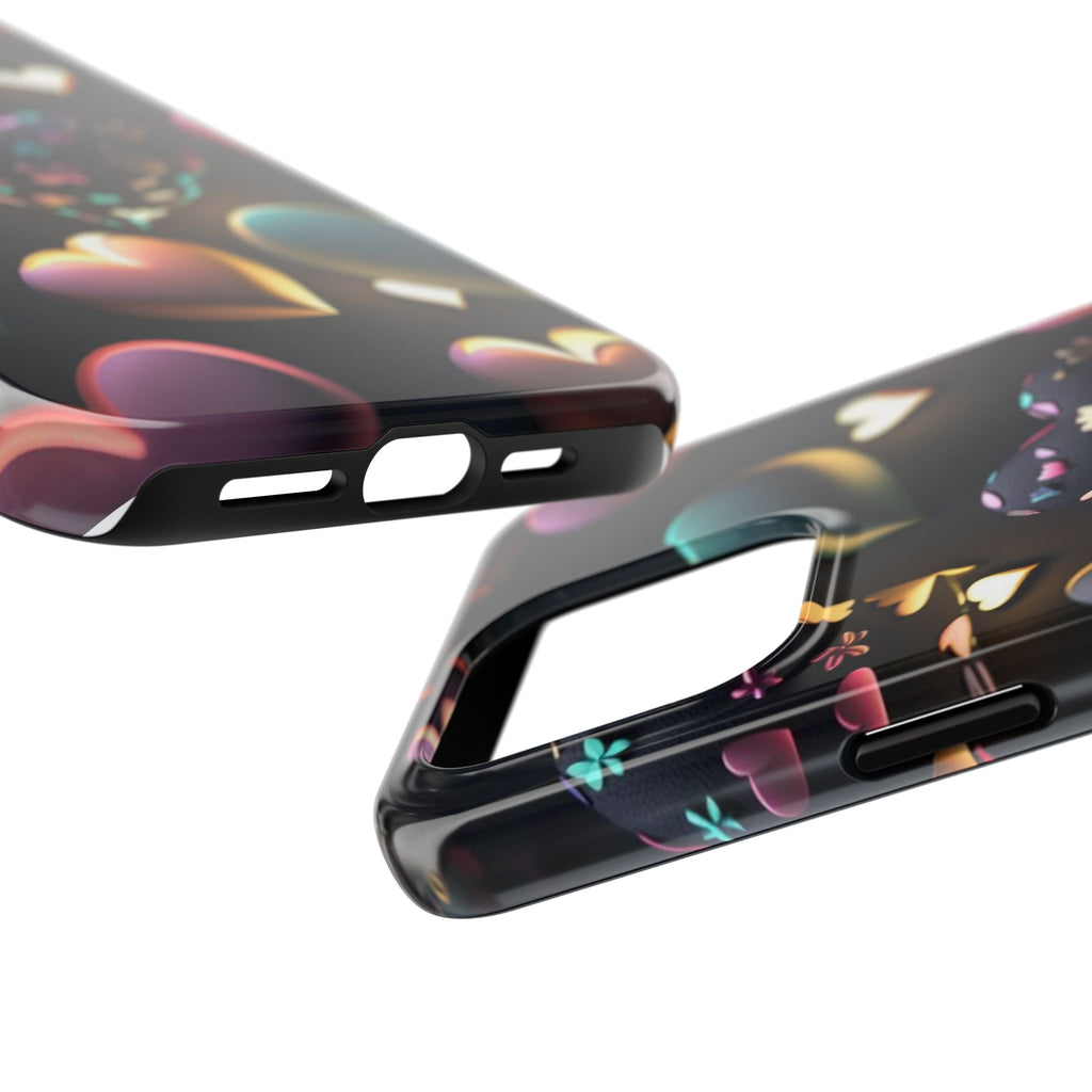 Floating Hearts Themed Tough Phone Cases for Iphones & Samsung Phones