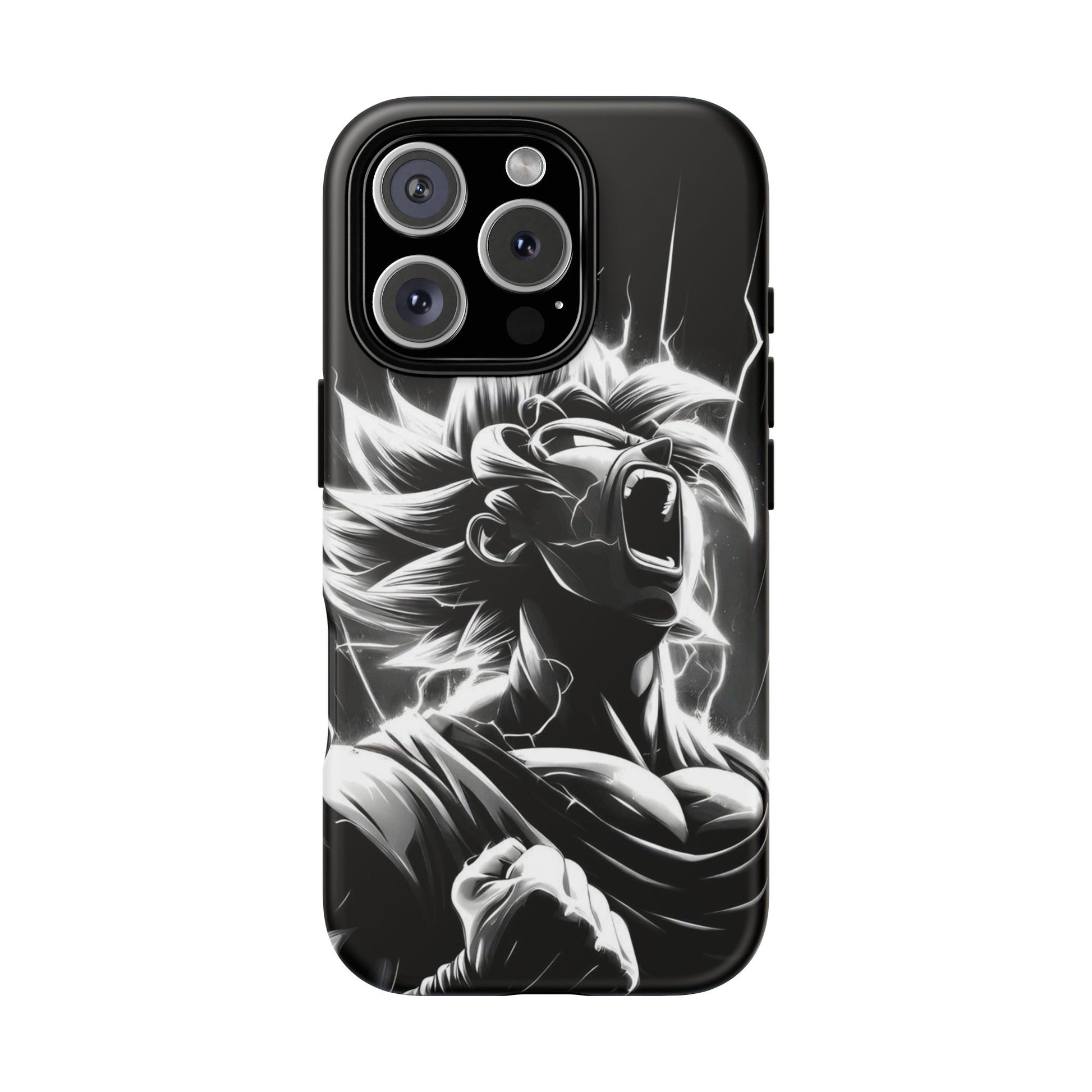 Anime Saiyan Rage Dragon ball Z Tough Cases for iPhones, Samsung, and Pixel
