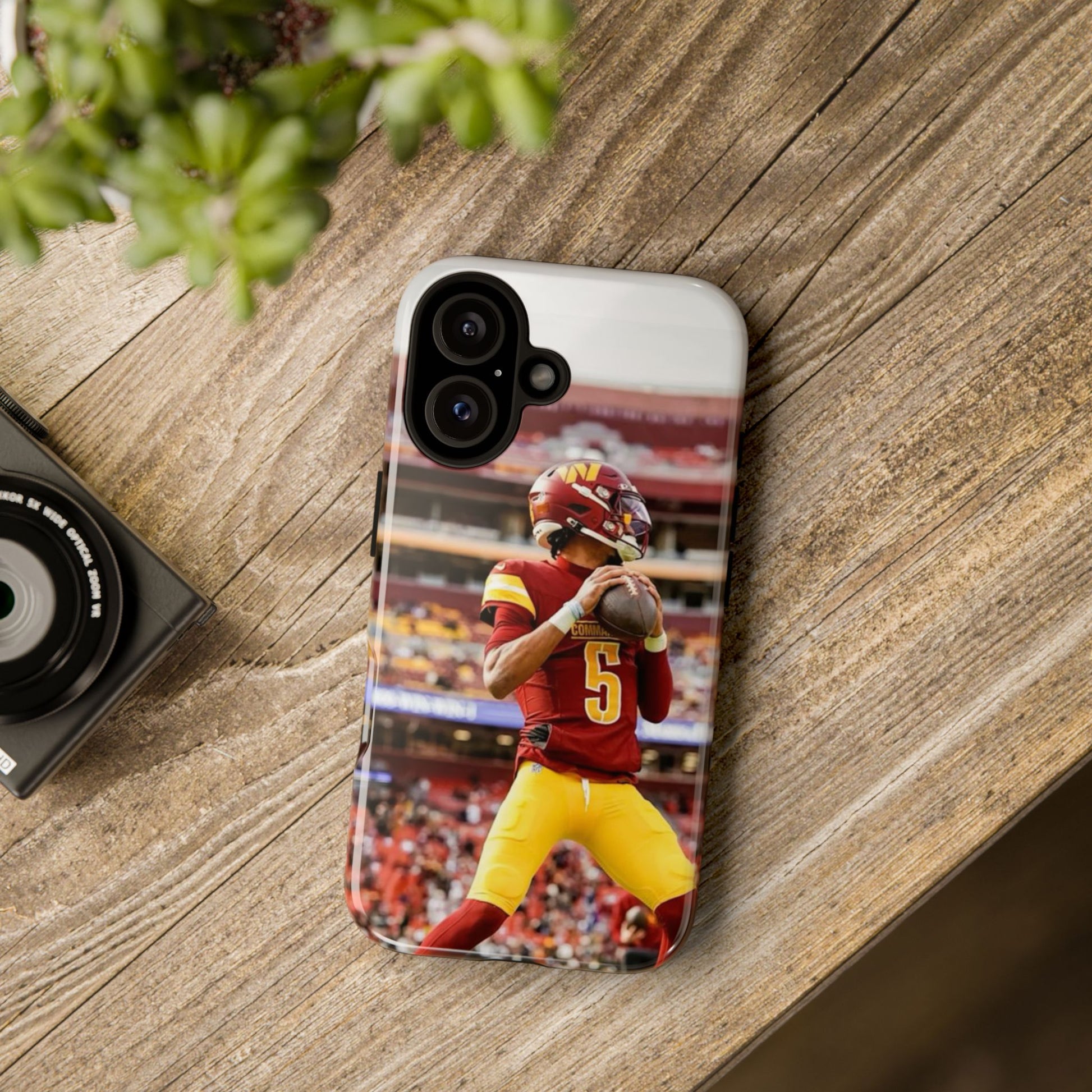 Jayden Daniels Washington Football Tough Cases for iPhones, Samsung, and Pixel