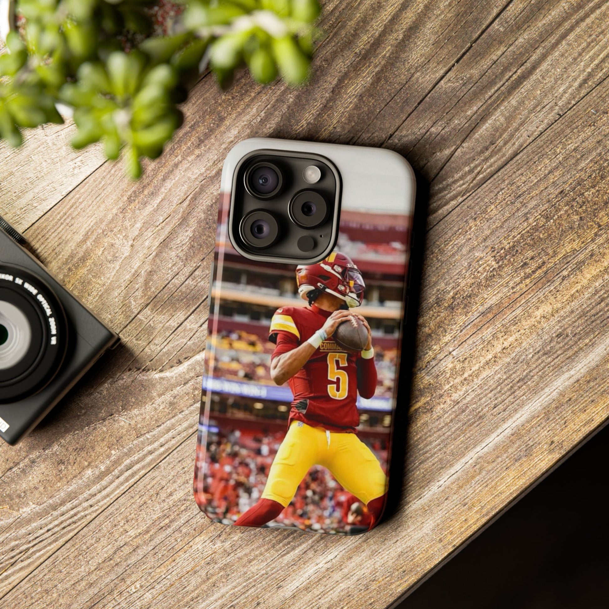 Jayden Daniels Washington Football Tough Cases for iPhones, Samsung, and Pixel