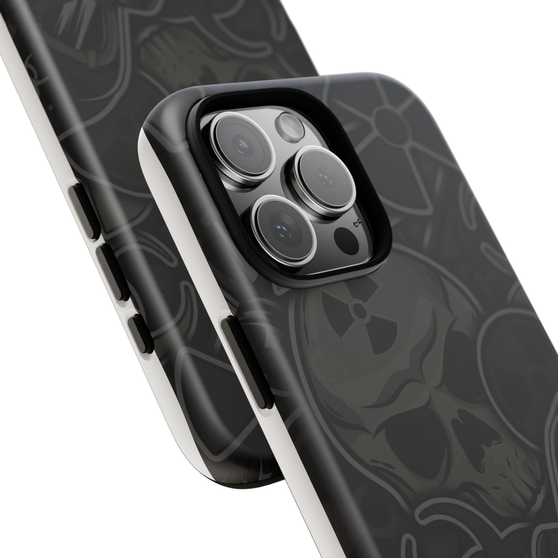 Tough Cases Phone Case, Edgy Skull Design Phone Cover, Gothic Cell Phone Shell