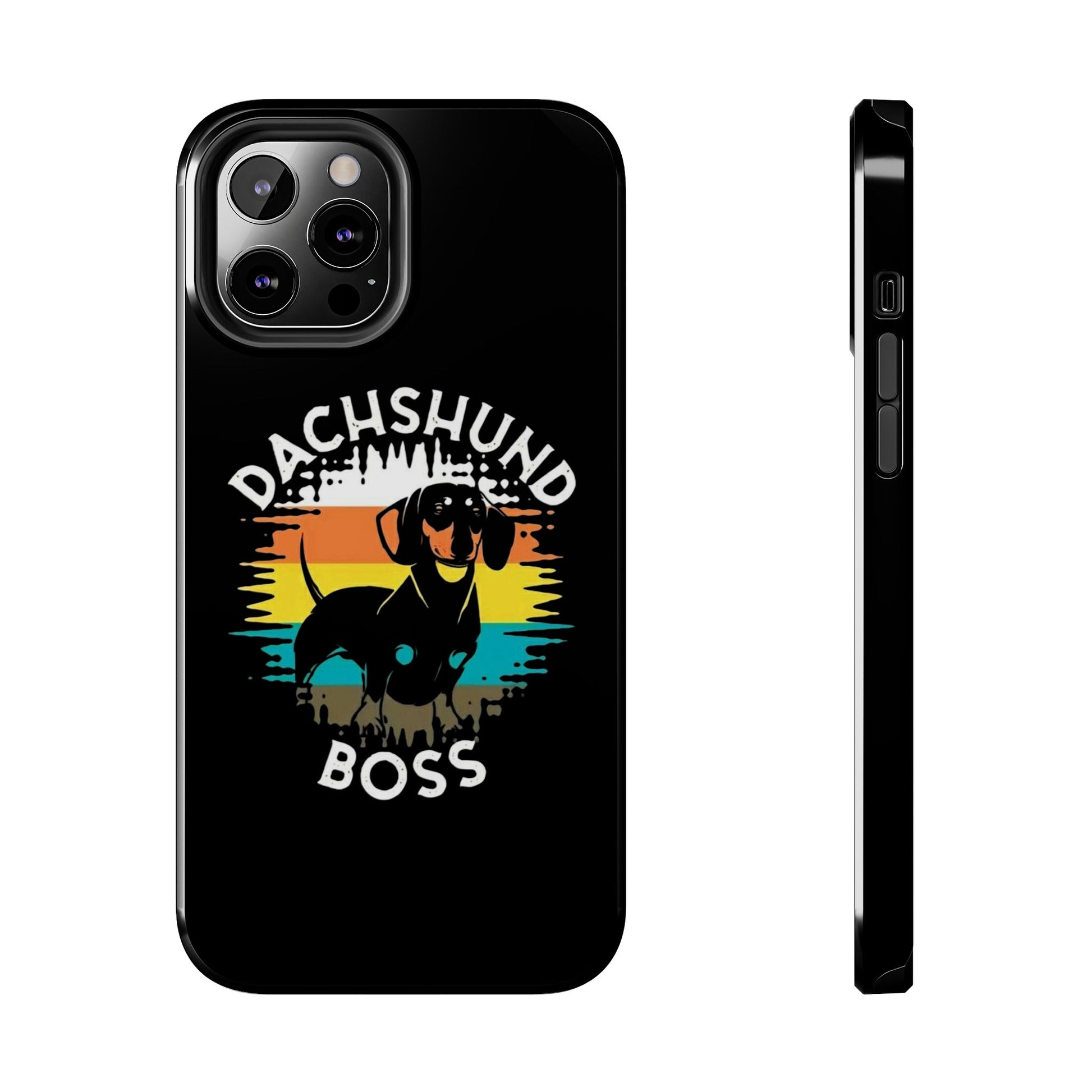 Dachshund Boss Theme Phone Cases for iPhones & Samsung Phones