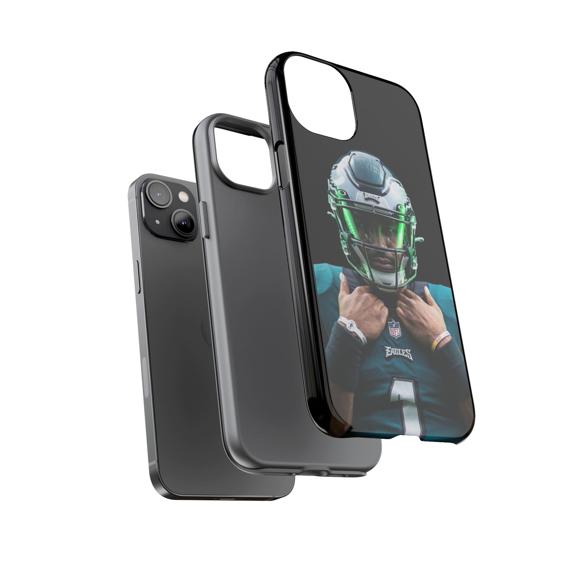 Eagles Football Jalen Hurts Tough Cases for iPhones, Samsung, and Pixel