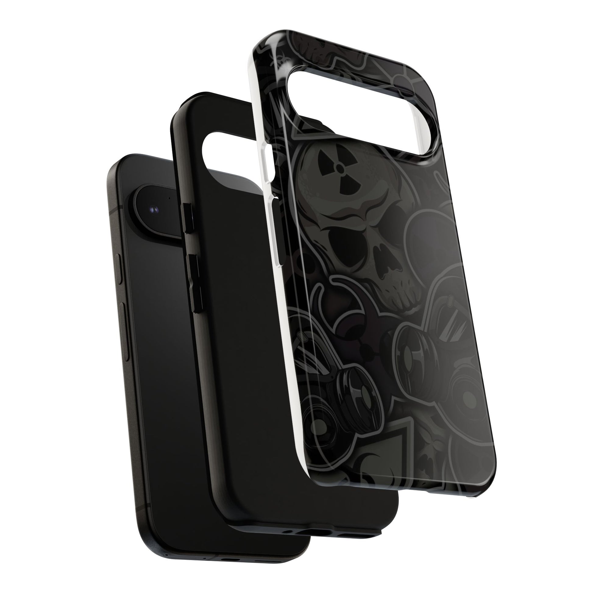 Tough Cases Phone Case, Edgy Skull Design Phone Cover, Gothic Cell Phone Shell