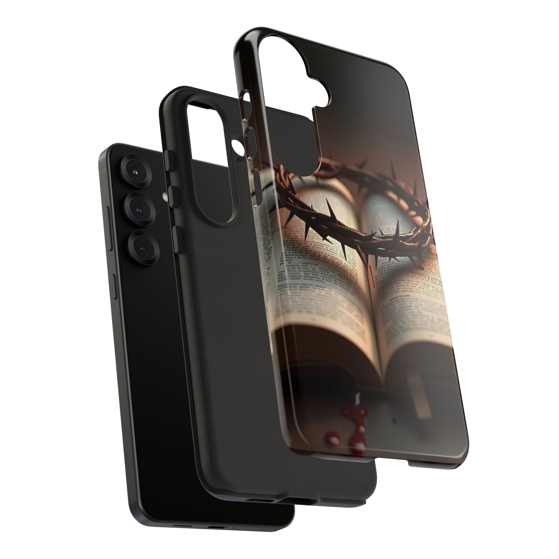 Crown of Thorns and Bible Christian Tough Cases for iPhones, Samsung, and Pixel