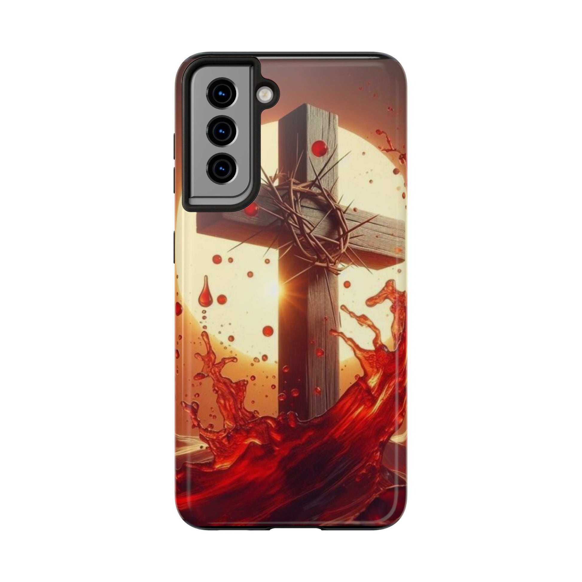Blood of Christ Christian Theme Phone Cases for iPhones & Samsung Phones