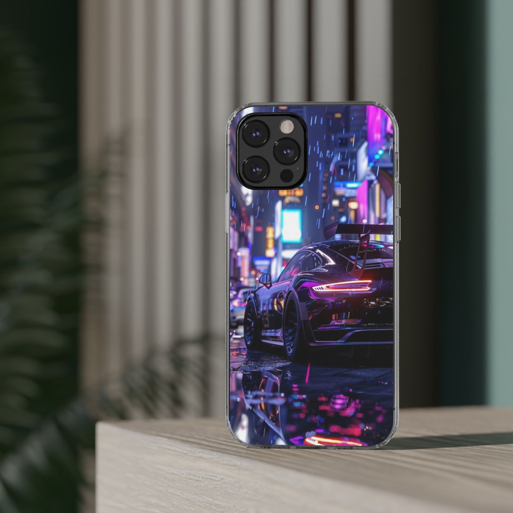 Beautiful Porsche in City Art Iphone, Samsung case