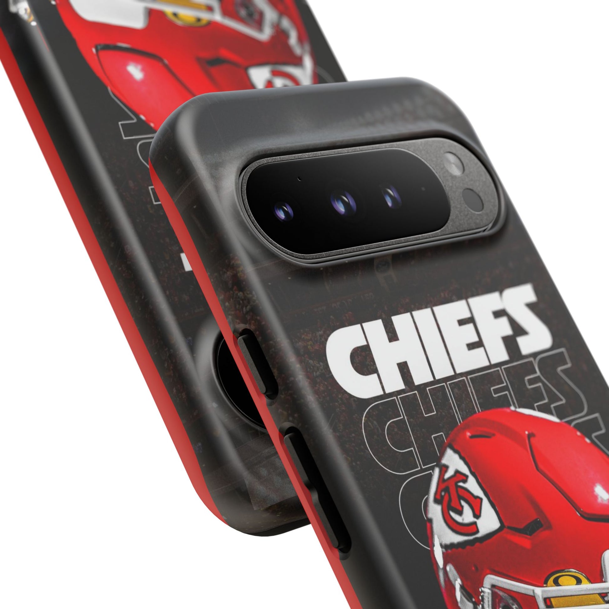 Kansas City Chiefs Football Helmet Logo Tough Cases for iPhones, Samsung, and Pixel