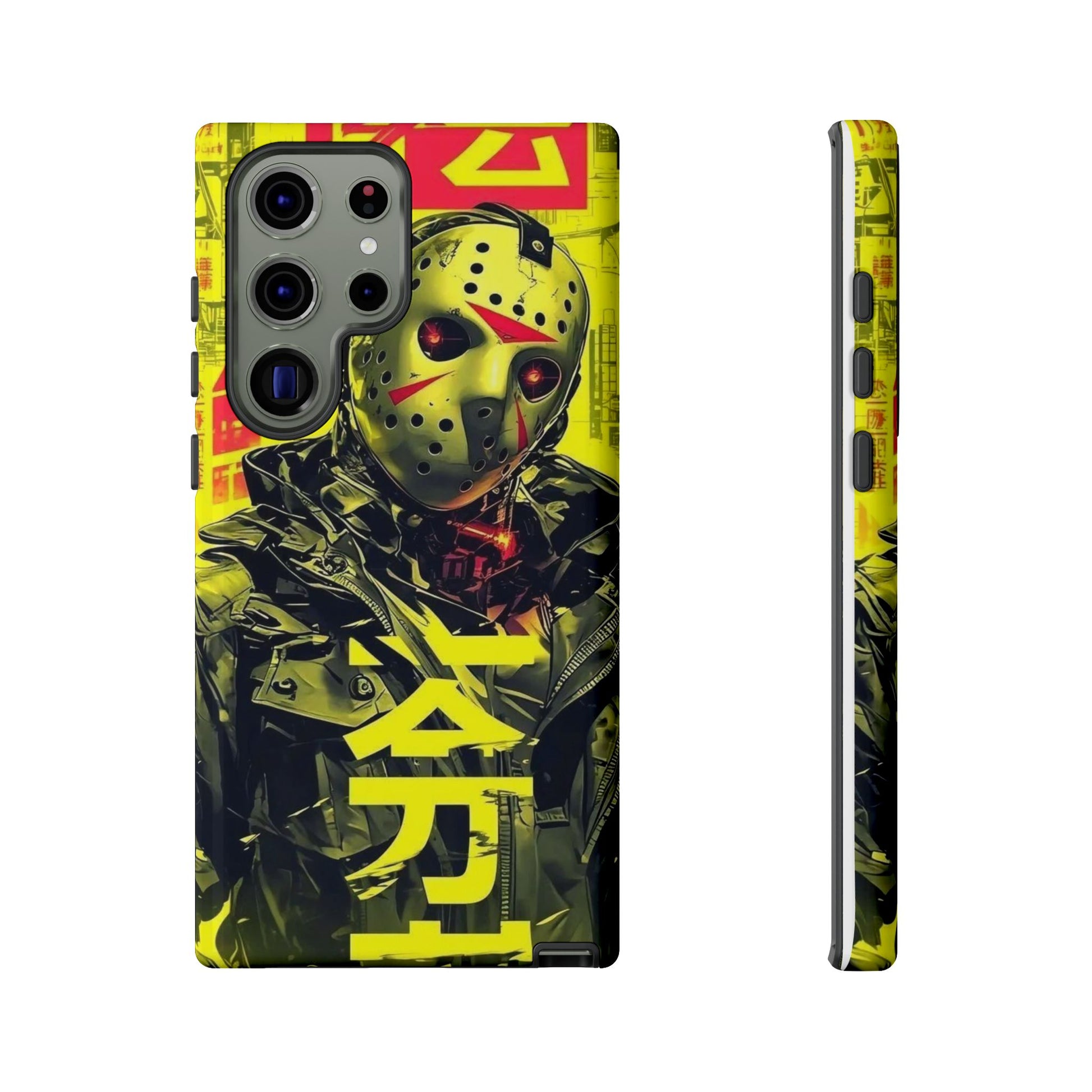 Cyberpunk X Jason Voorhees Tough Cases for iPhones, Samsung, and Pixel