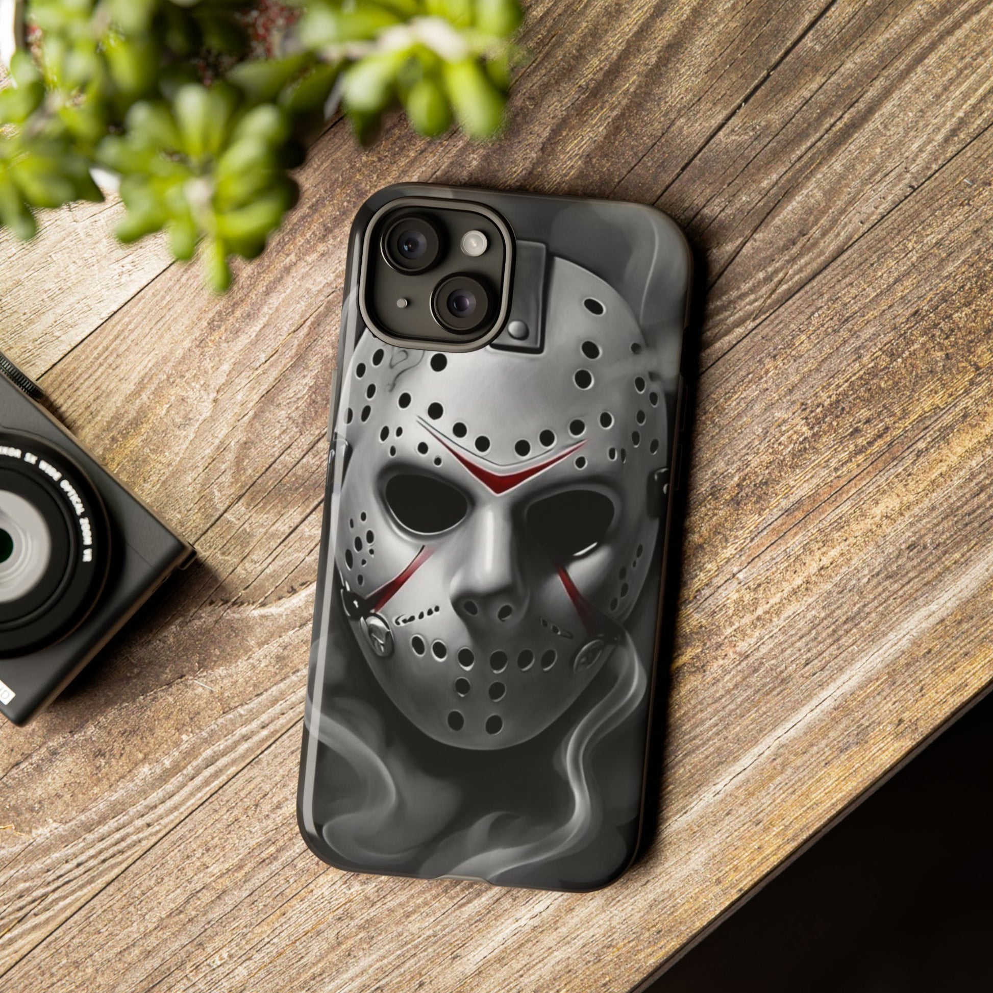 Friday the 13th Jason's Mask Tough Cases for iPhones, Samsung, and Pixel