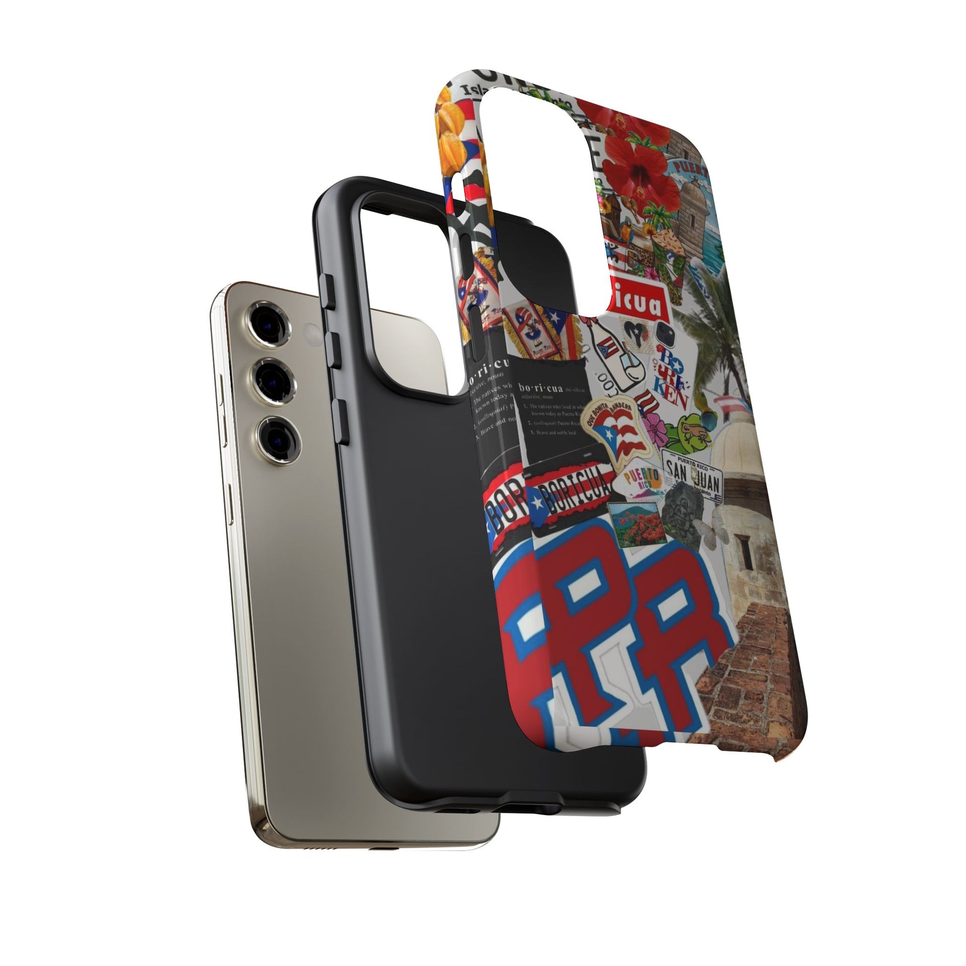 Puerto Rico Boricua Art Tough Cases for iPhones, Samsung, and Pixel