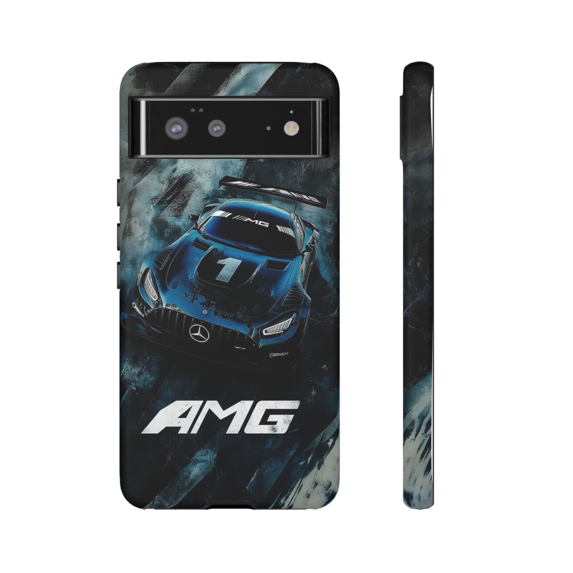 Mercedes AMG Racing Car Tough Cases for iPhones, Samsung, and Pixel