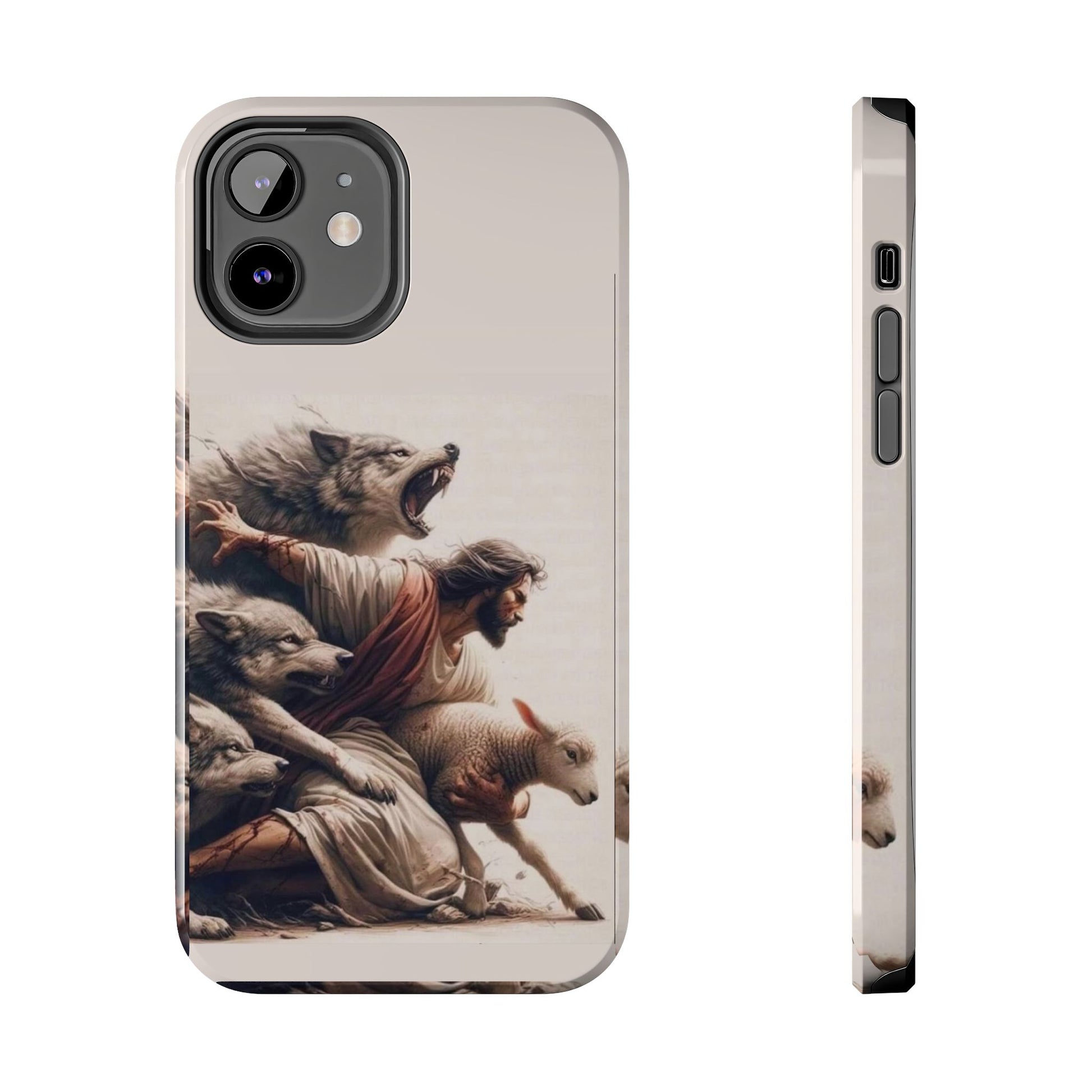 Jesus x Wolves Christian Themed Tough Phone Cases for Iphones & Samsung Phones