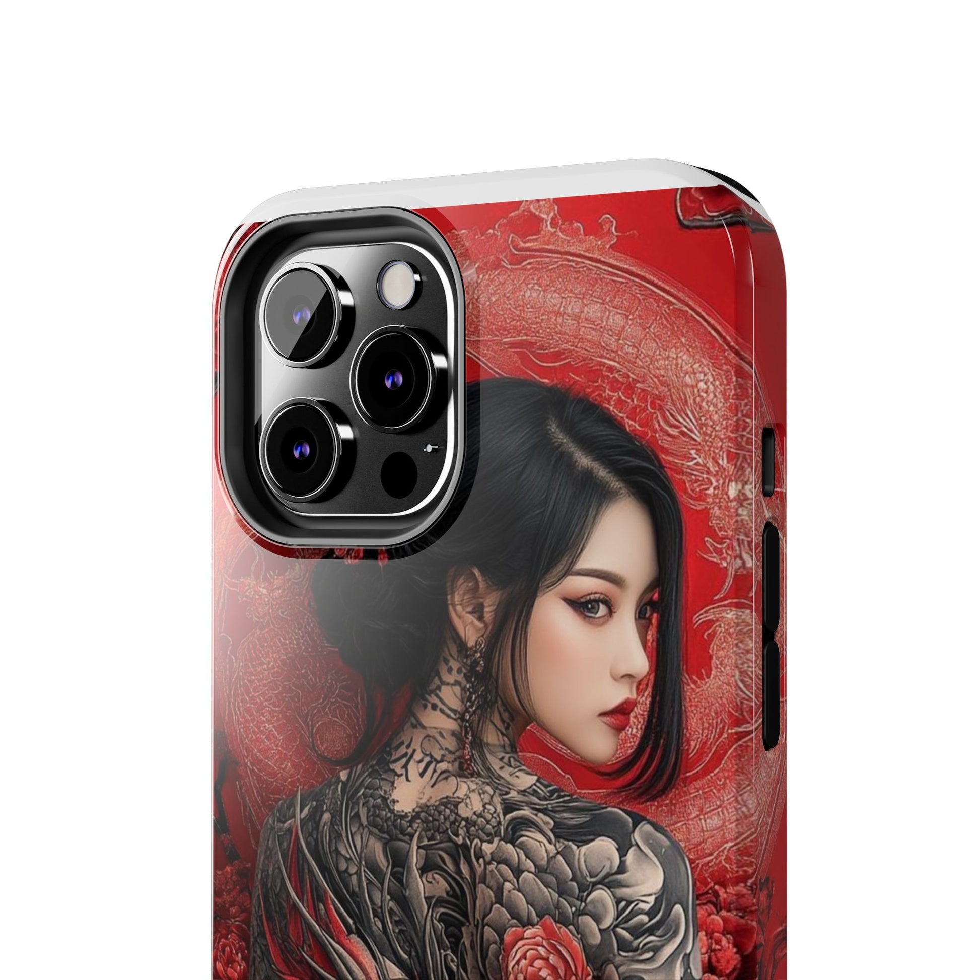Japanese Geisha Tattooed Girl Phone Cases for Iphones & Samsung Durable