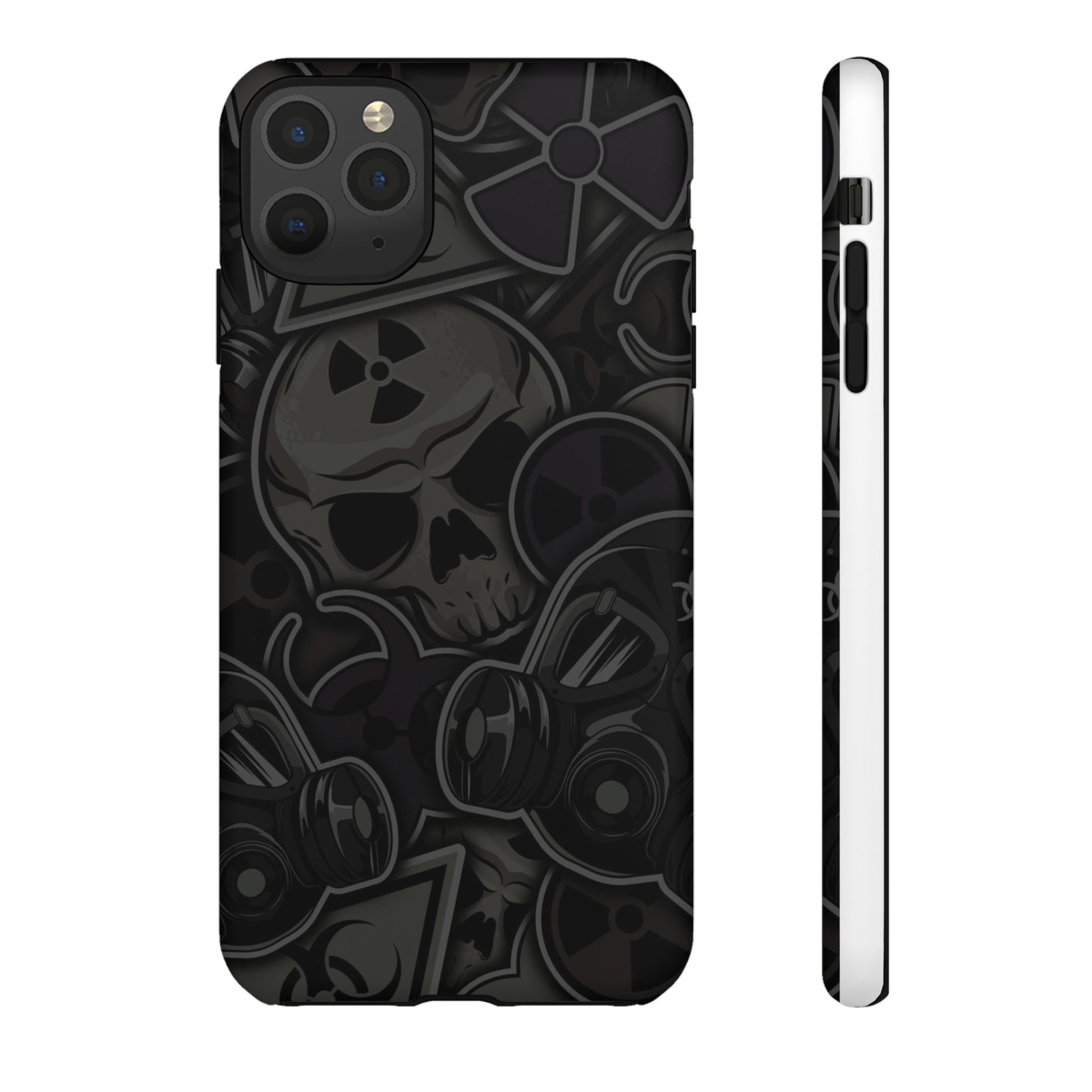 Tough Cases Phone Case, Edgy Skull Design Phone Cover, Gothic Cell Phone Shell