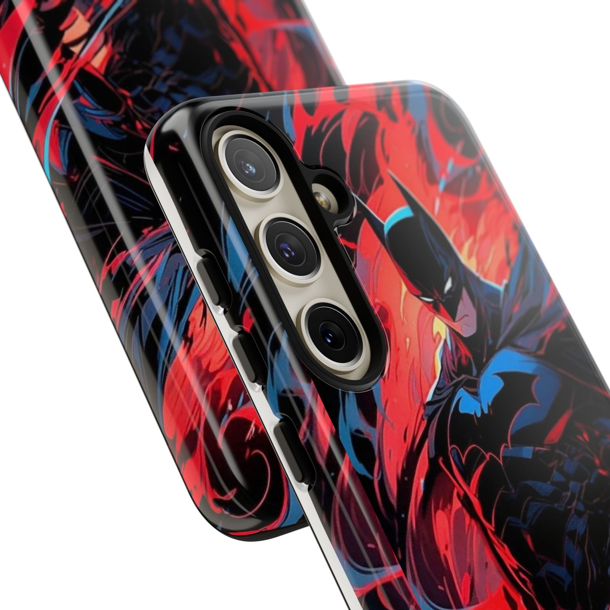 The Dark Knight Batman Art Tough Cases for iPhones, Samsung, and Pixel