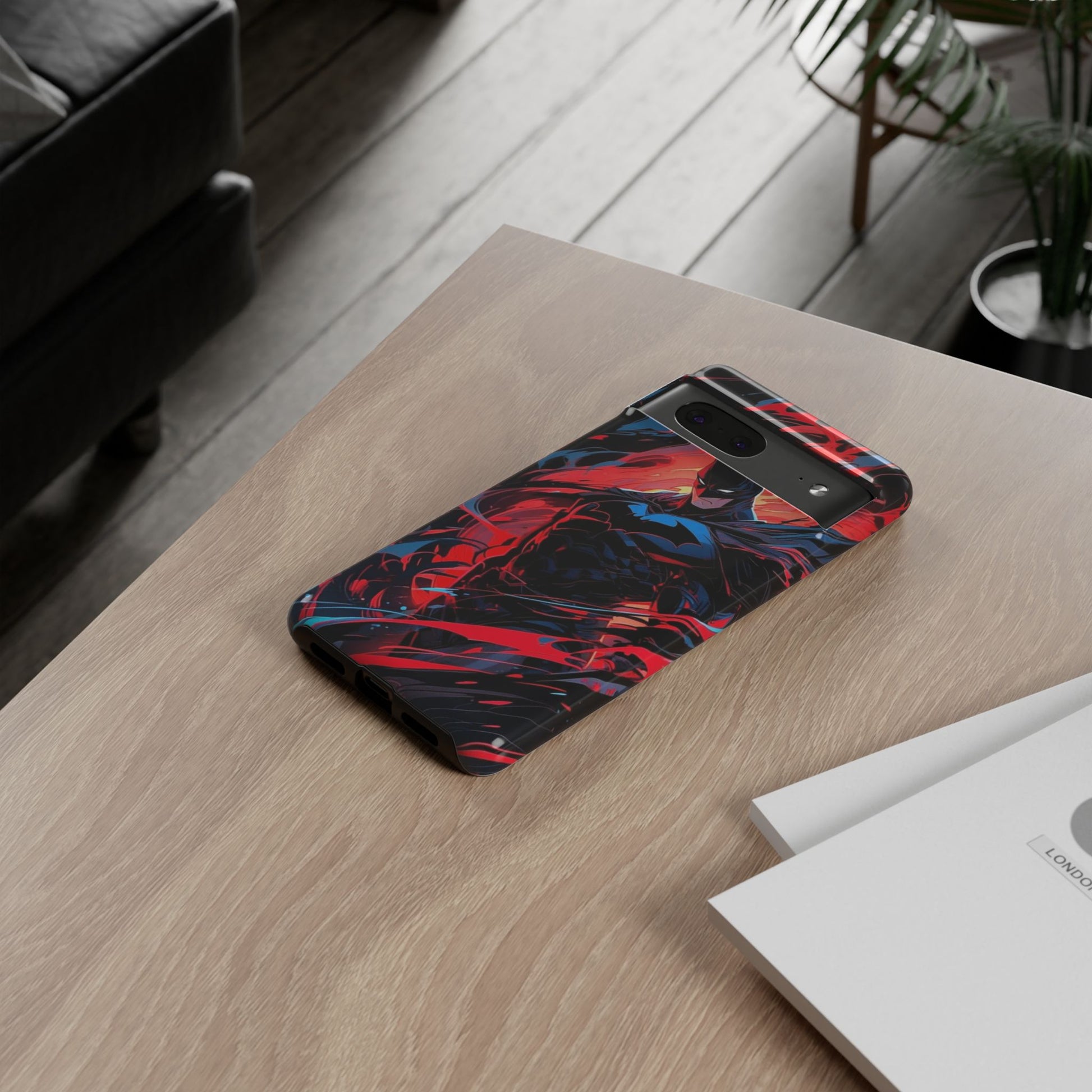 The Dark Knight Batman Art Tough Cases for iPhones, Samsung, and Pixel