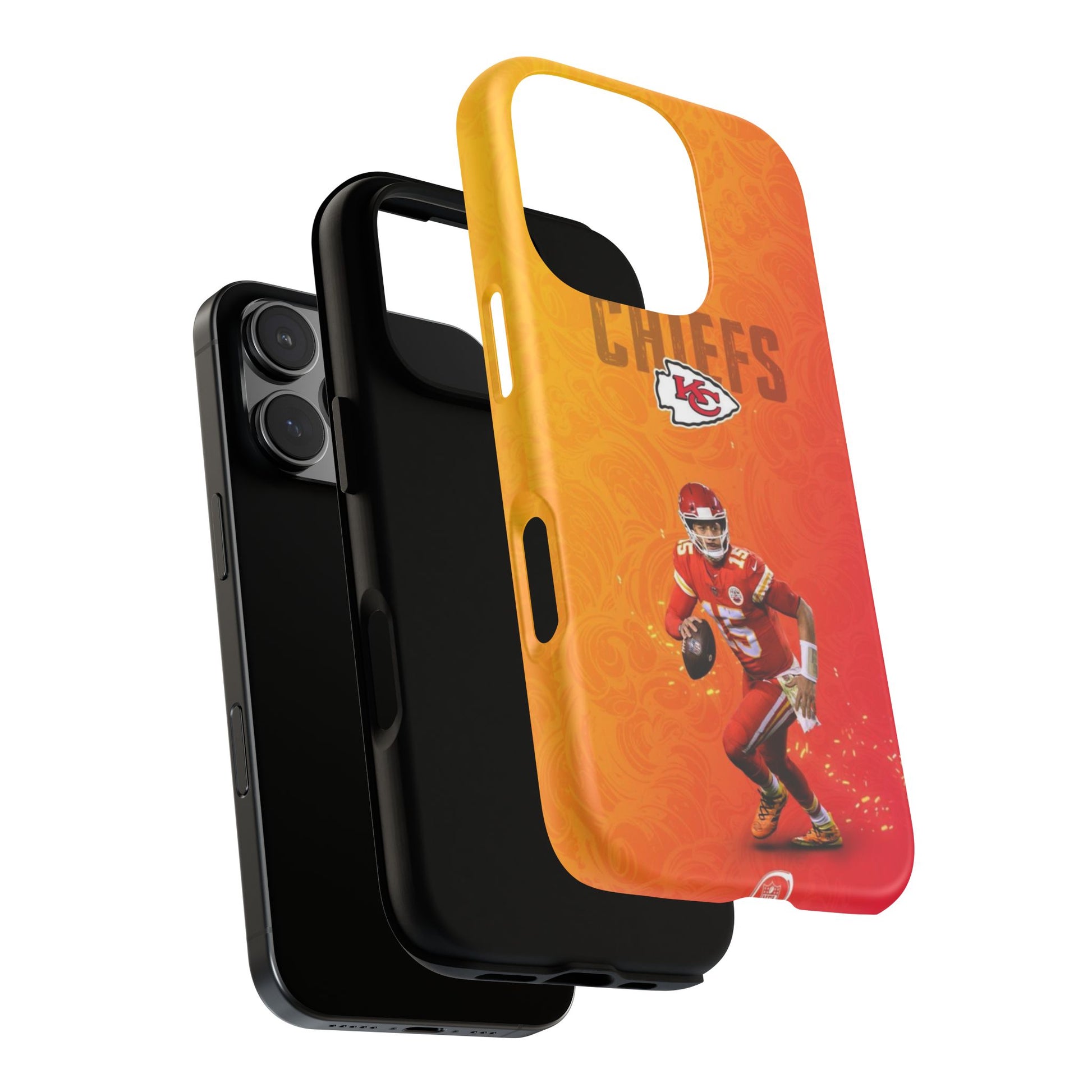 Kansas City Chiefs Patrick Mahomes Football Tough Cases for iPhones, Samsung, and Pixel