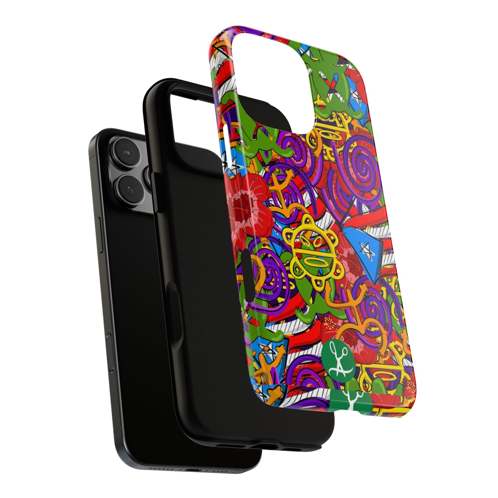 Puerto Rico Taino Tribal Art Tough Cases for iPhones, Samsung, and Pixel