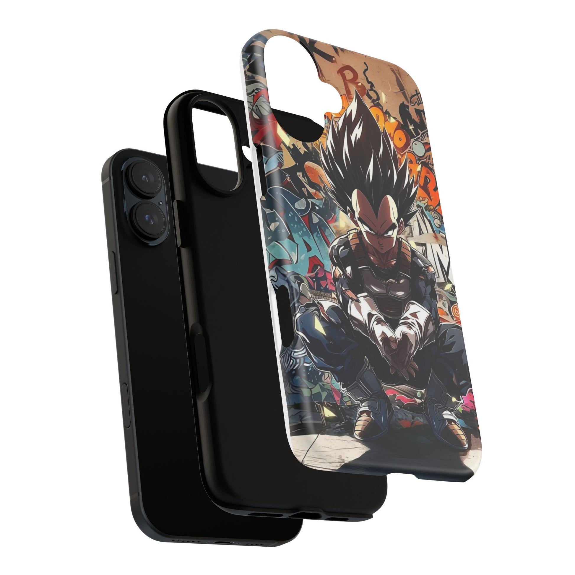 Anime Vegeta Dragon ball Z Tough Cases for iPhones, Samsung, and Pixel