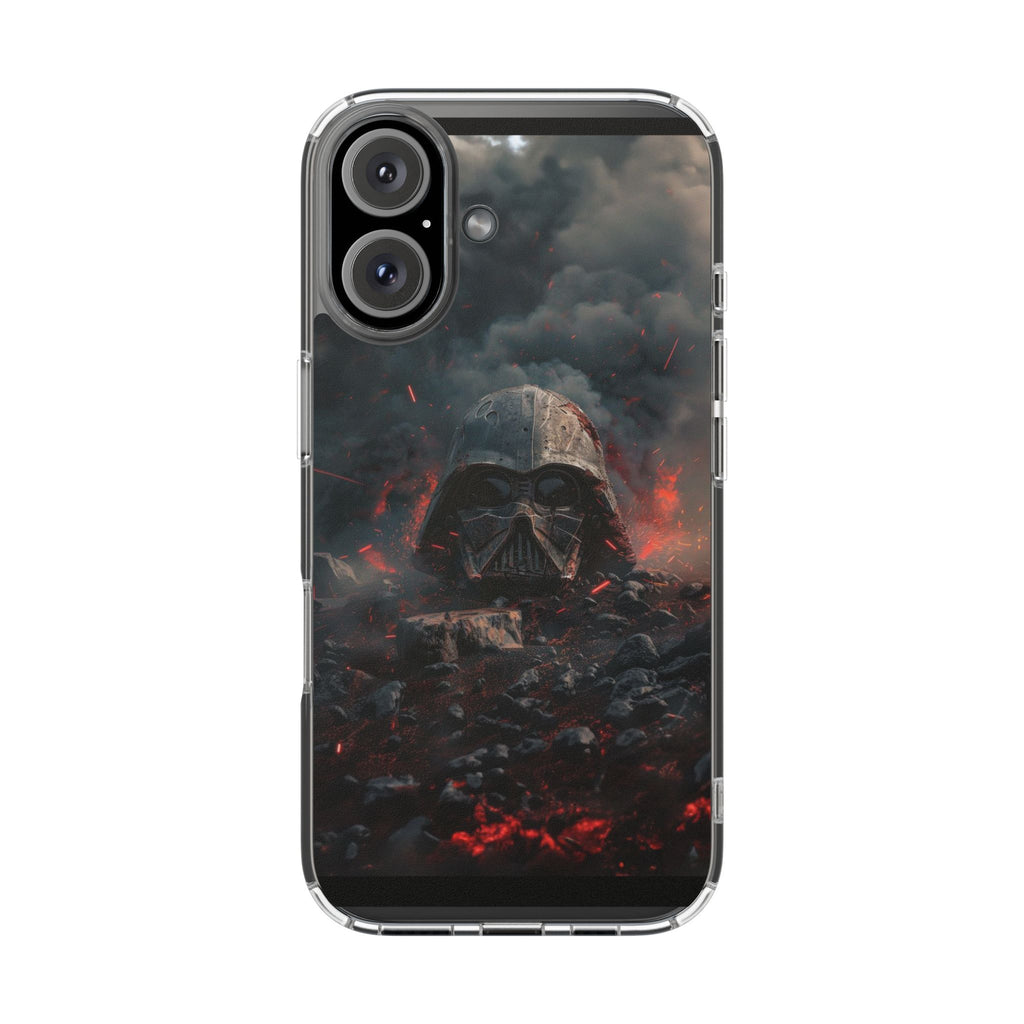Space Battle Damaged Helmet Clear Case for Space movie fans