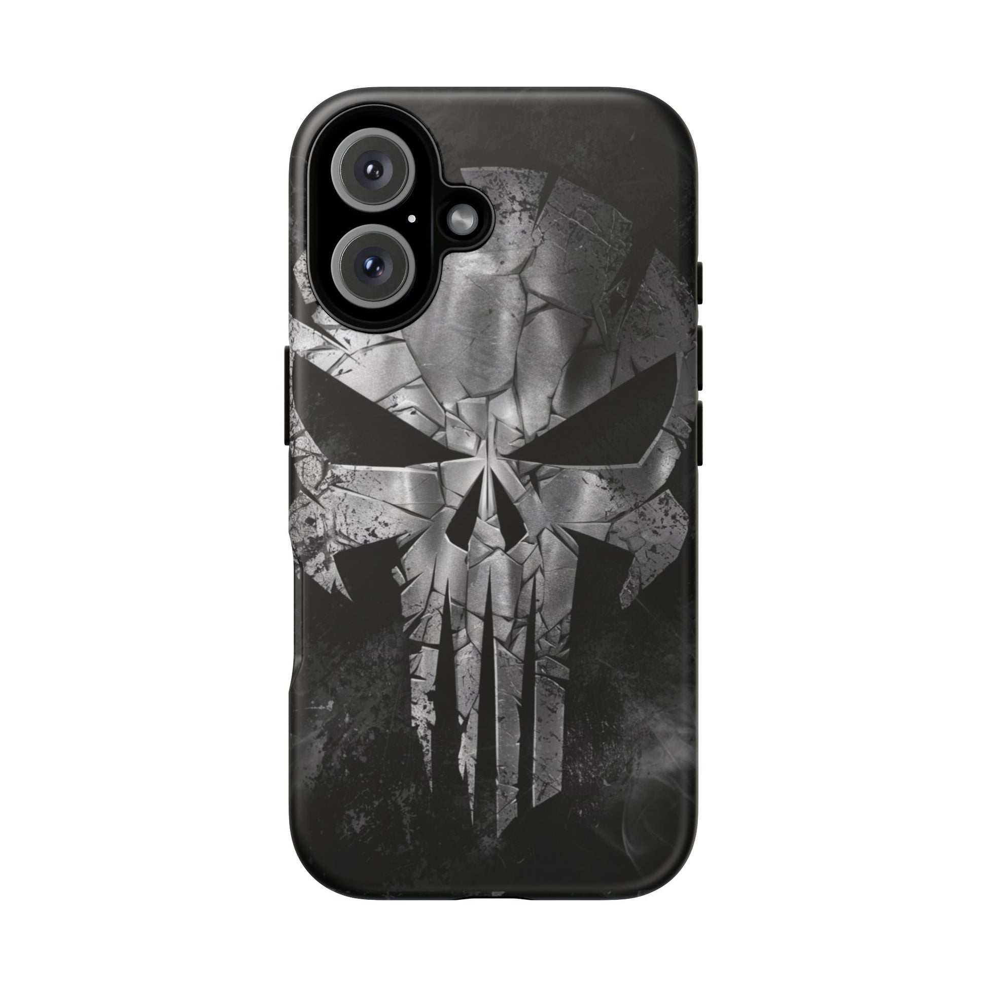 The Punisher Logo Art Tough Cases for iPhones, Samsung, and Pixel
