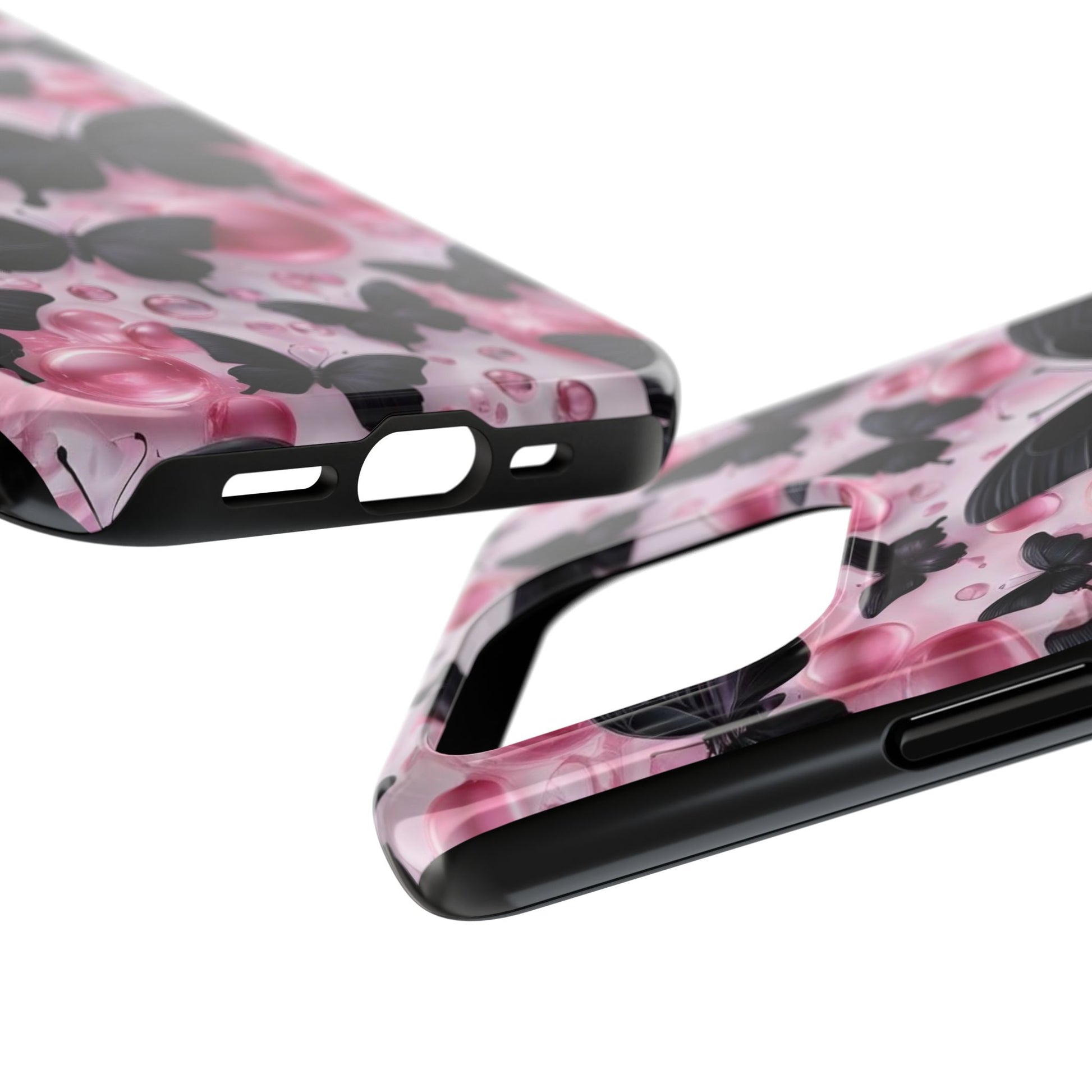 Pearls and Butterflies Theme Phone Cases for iPhones & Samsung Phones