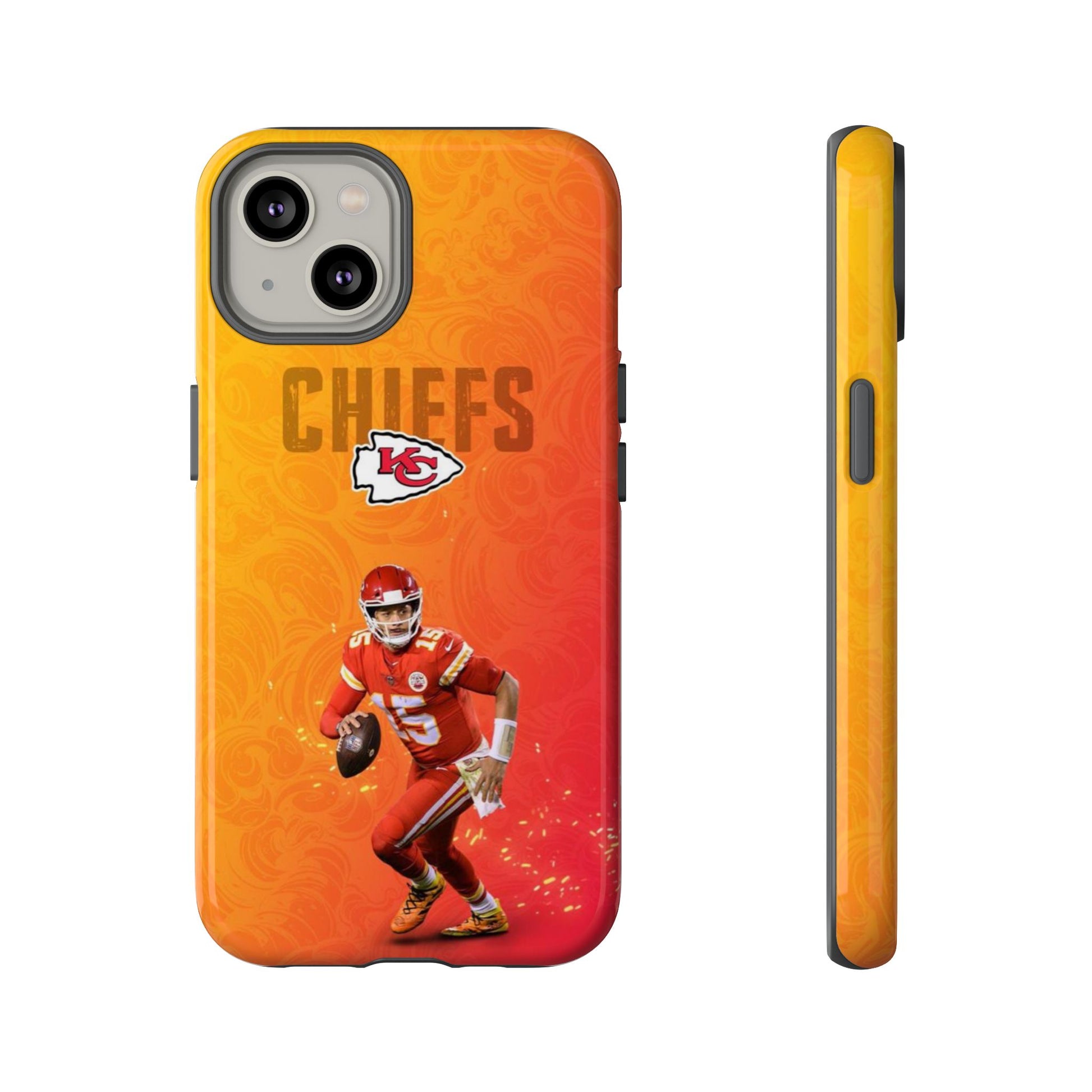 Kansas City Chiefs Patrick Mahomes Football Tough Cases for iPhones, Samsung, and Pixel