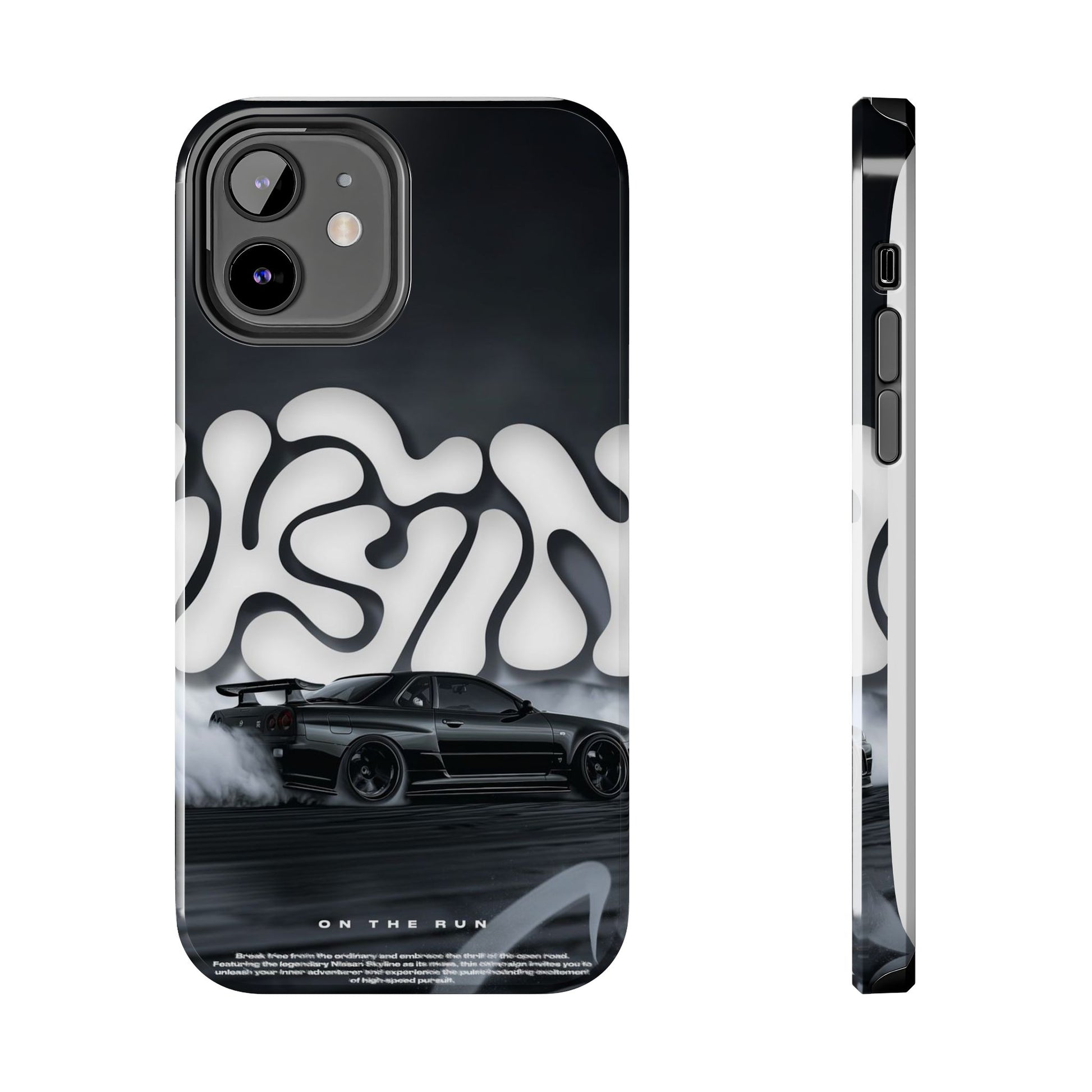 Drifting Skyline Racing Car Theme Phone Case for iPhone & Samsung Galaxy Phones