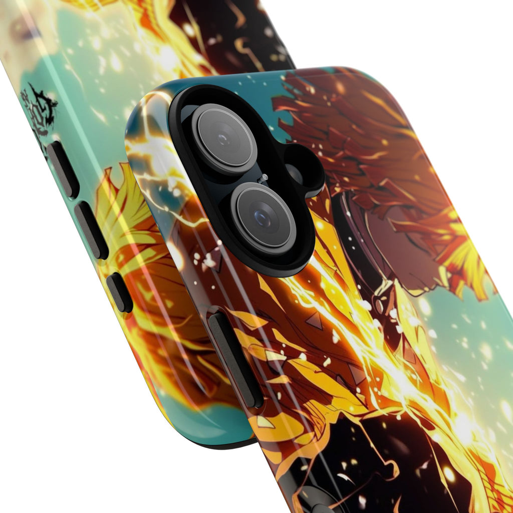 Demon Slayer Zenitsu Anime Theme Phone Case, Tough Cases for iPhones, Samsung, and Pixel