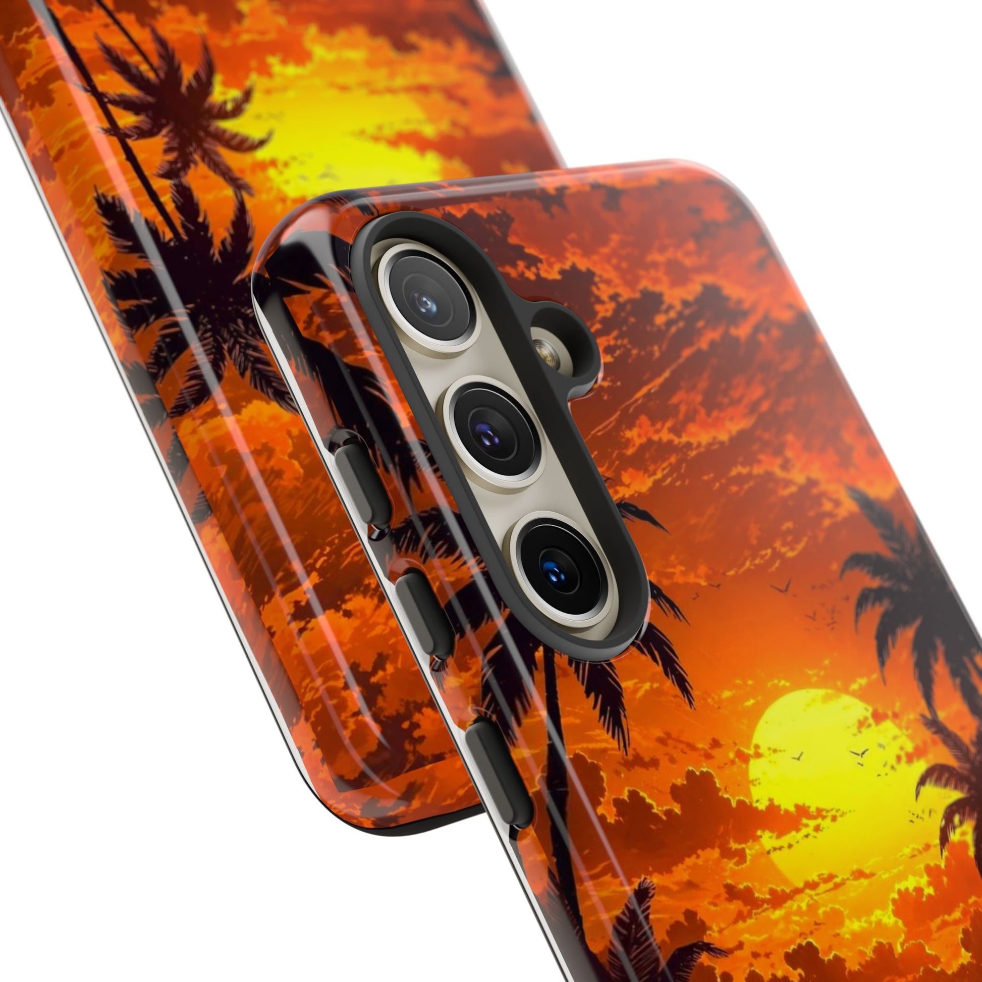 Beautiful Beach Sunset Tough Cases for iPhones, Samsung, and Pixel