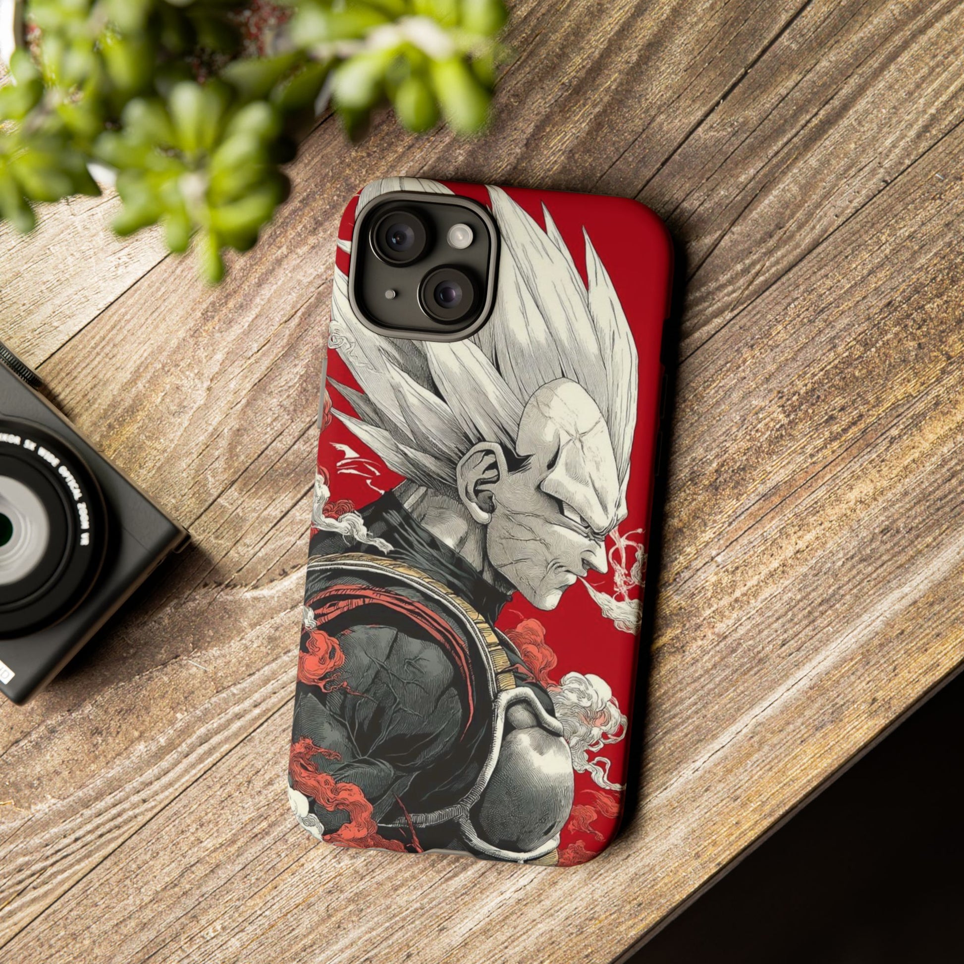 Dragon Ball Z Vegeta Anime Tough Cases for iPhones, Samsung, and Pixel