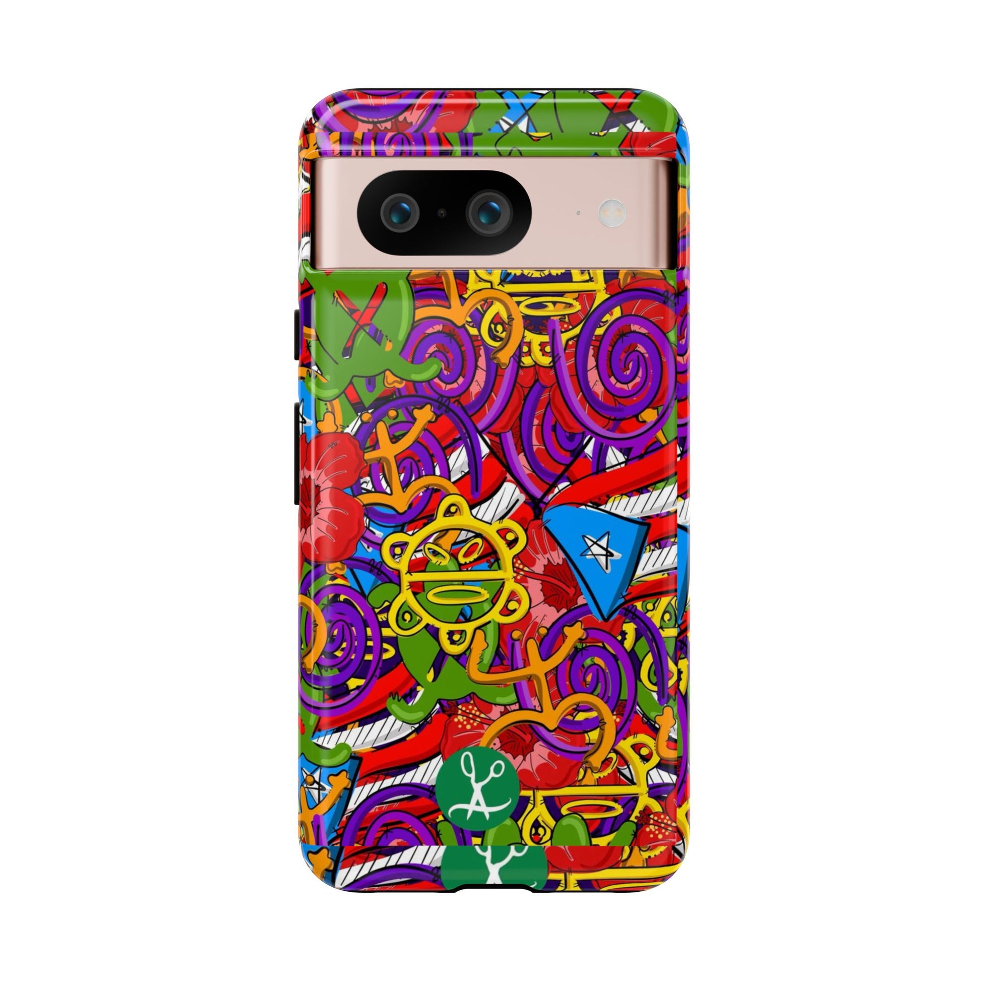 Puerto Rico Taino Tribal Art Tough Cases for iPhones, Samsung, and Pixel