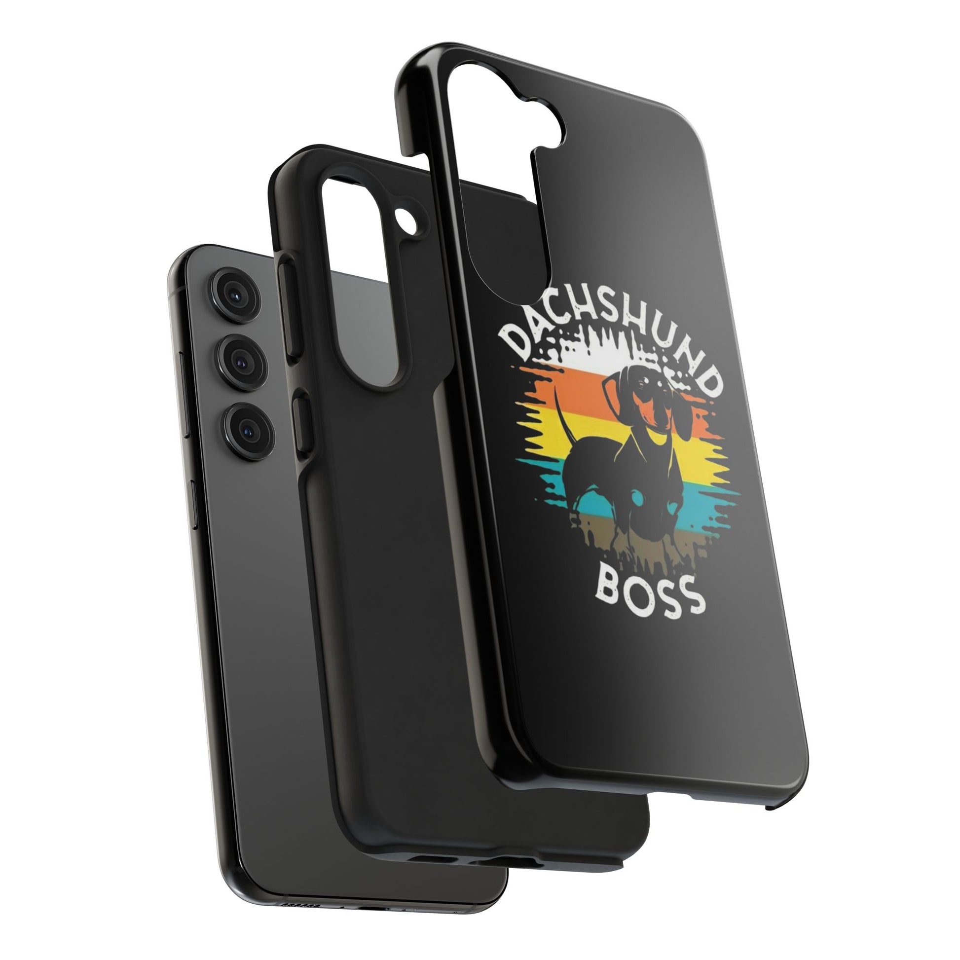 Dachshund Boss Theme Phone Cases for iPhones & Samsung Phones