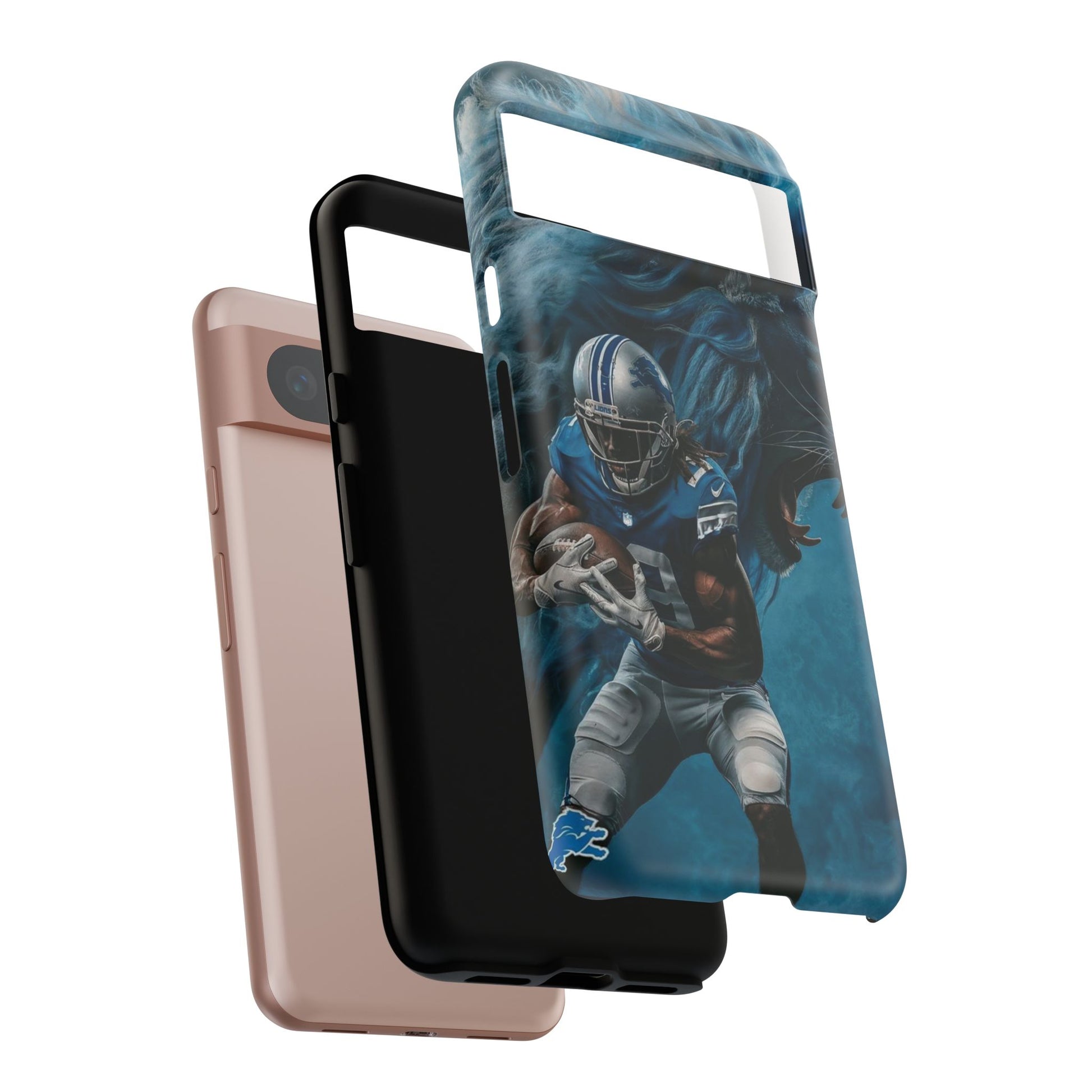 Detroit Lions Player Football Phone Case, Tough Cases for iPhones, Samsung, and Pixel