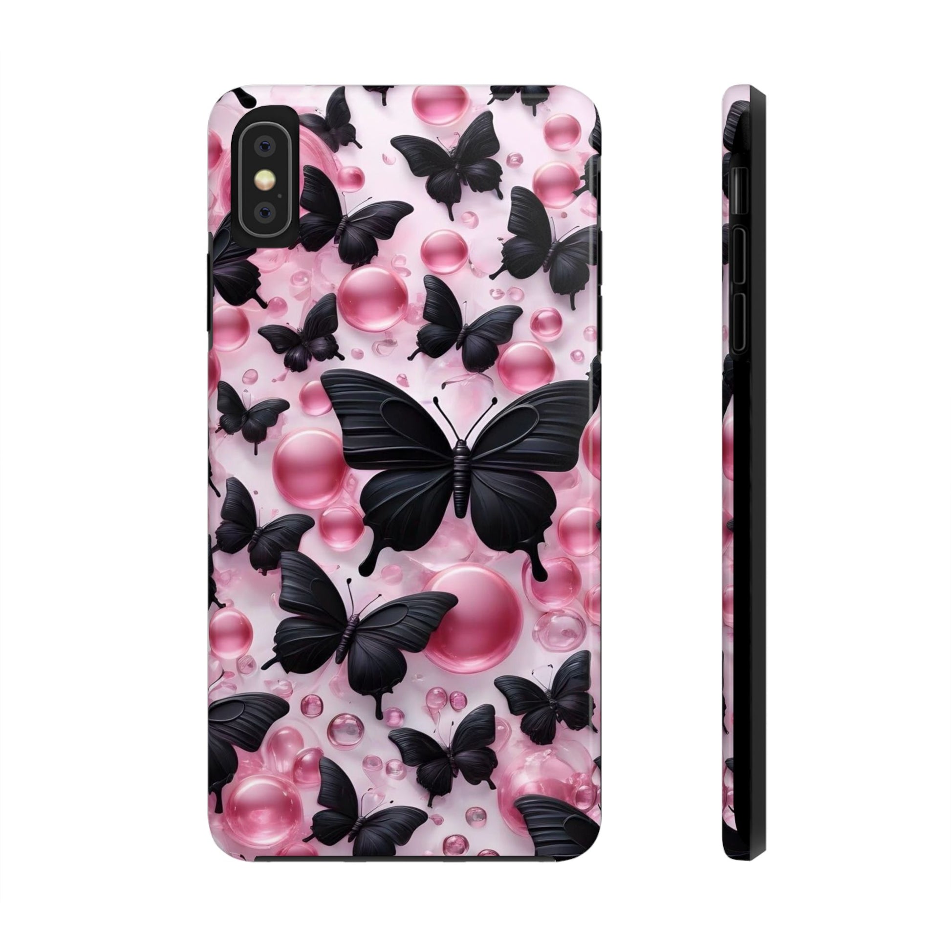 Pearls and Butterflies Theme Phone Cases for iPhones & Samsung Phones