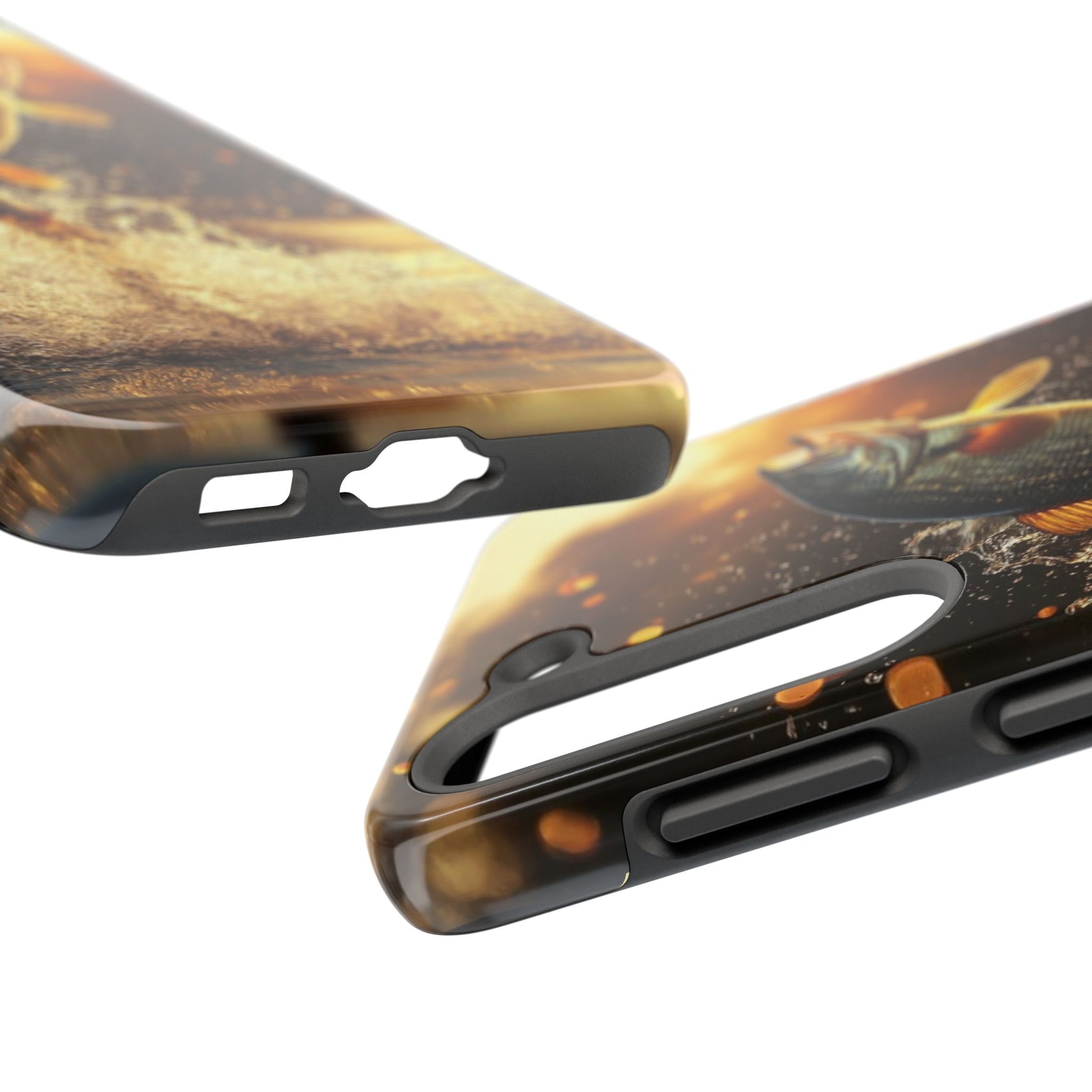 Jumping Bass Fish Theme Phone Cases for iPhones & Samsung Phones
