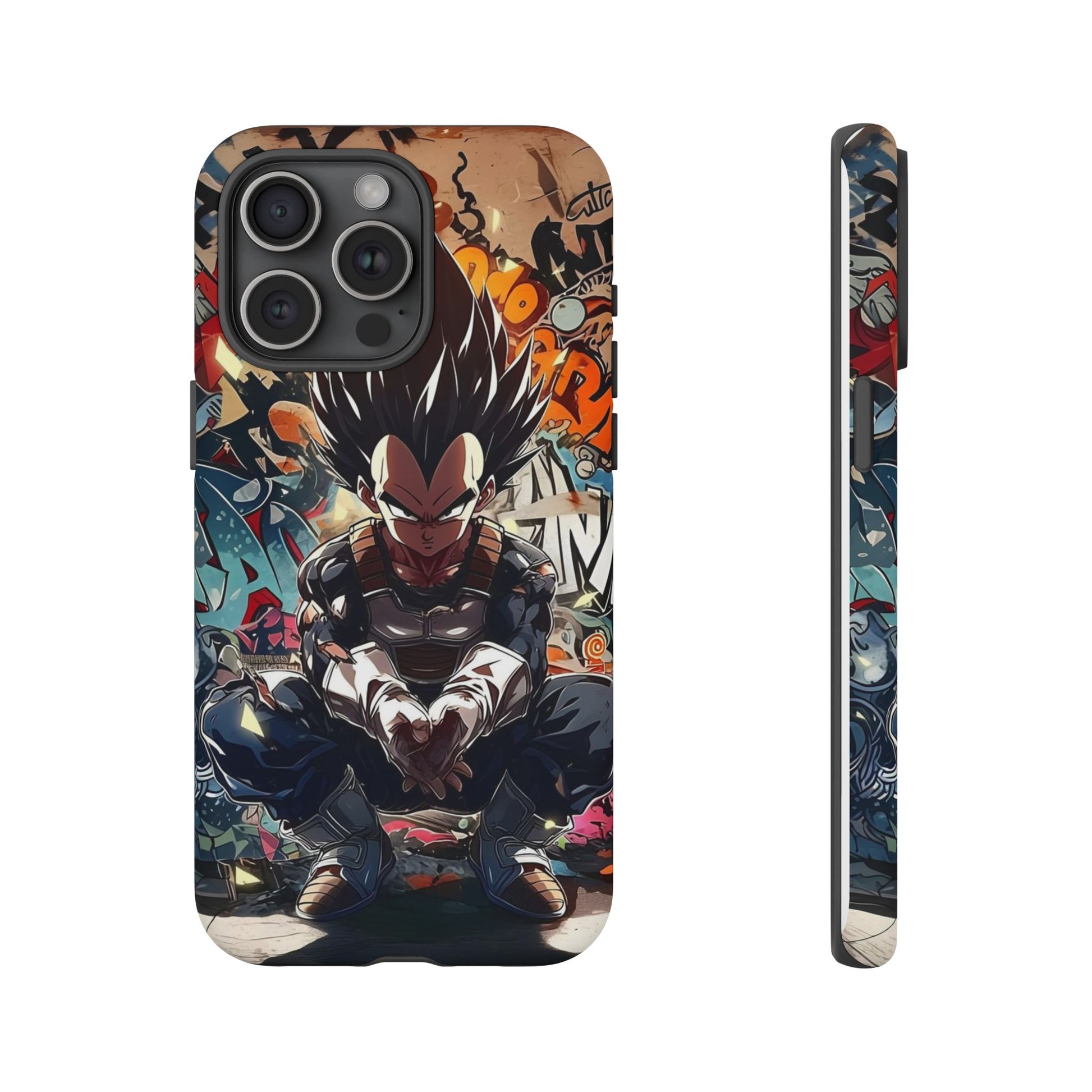 Anime Vegeta Dragon ball Z Tough Cases for iPhones, Samsung, and Pixel
