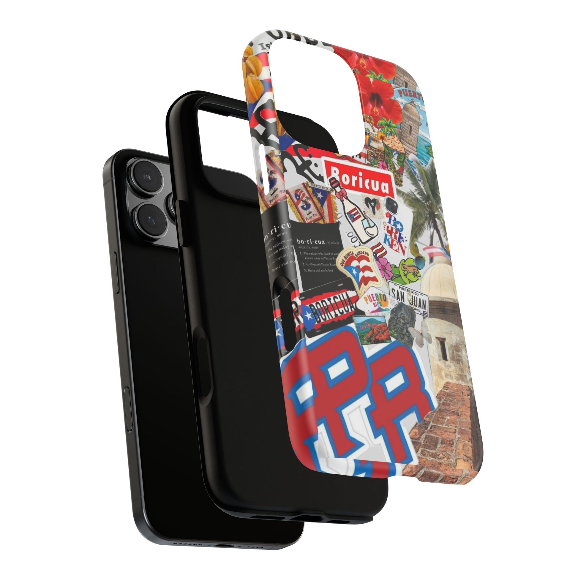 Puerto Rico Boricua Art Tough Cases for iPhones, Samsung, and Pixel