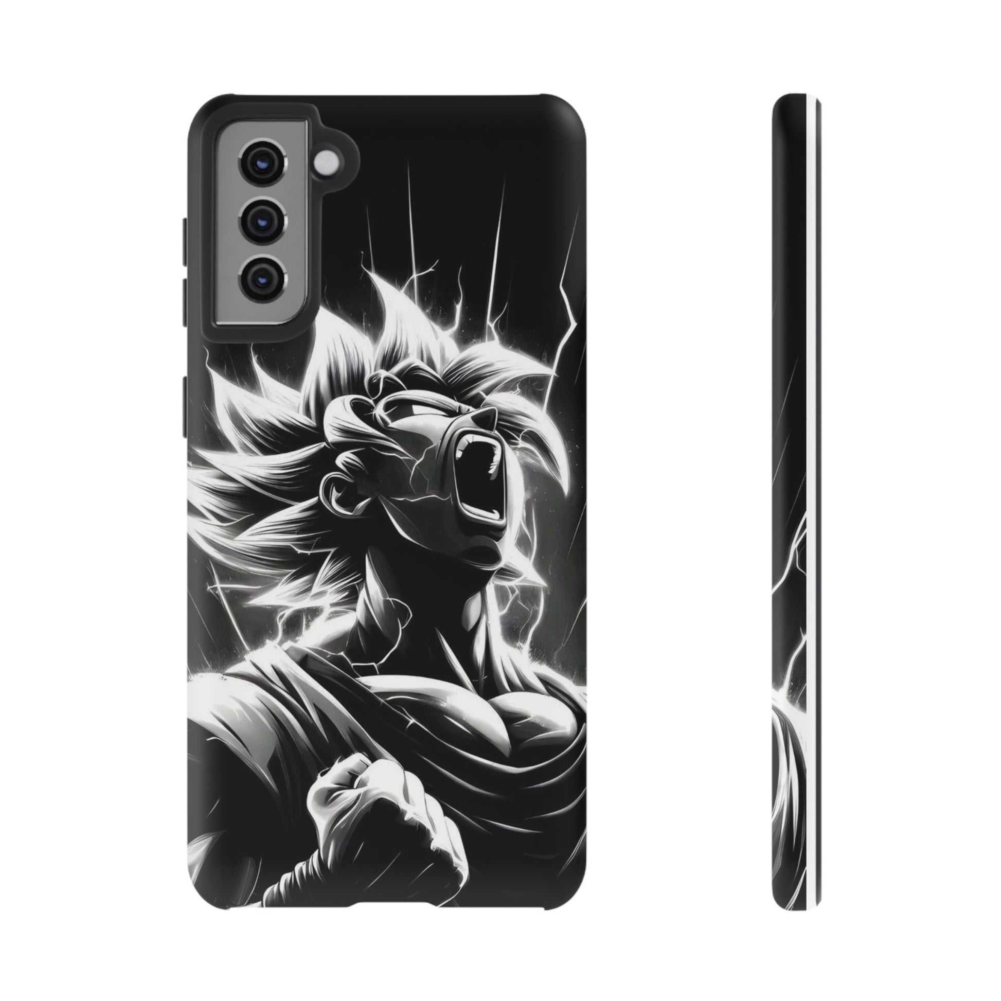 Anime Saiyan Rage Dragon ball Z Tough Cases for iPhones, Samsung, and Pixel