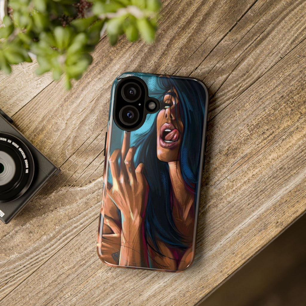 Tough Girl Theme Urban Design Cases for iPhones, Samsung, and Pixel