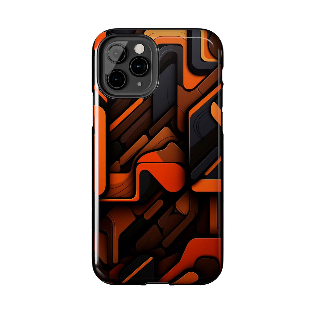 Orange Abstract Art Design Phone Case for Select iPhones & Samsung Galaxy Phones