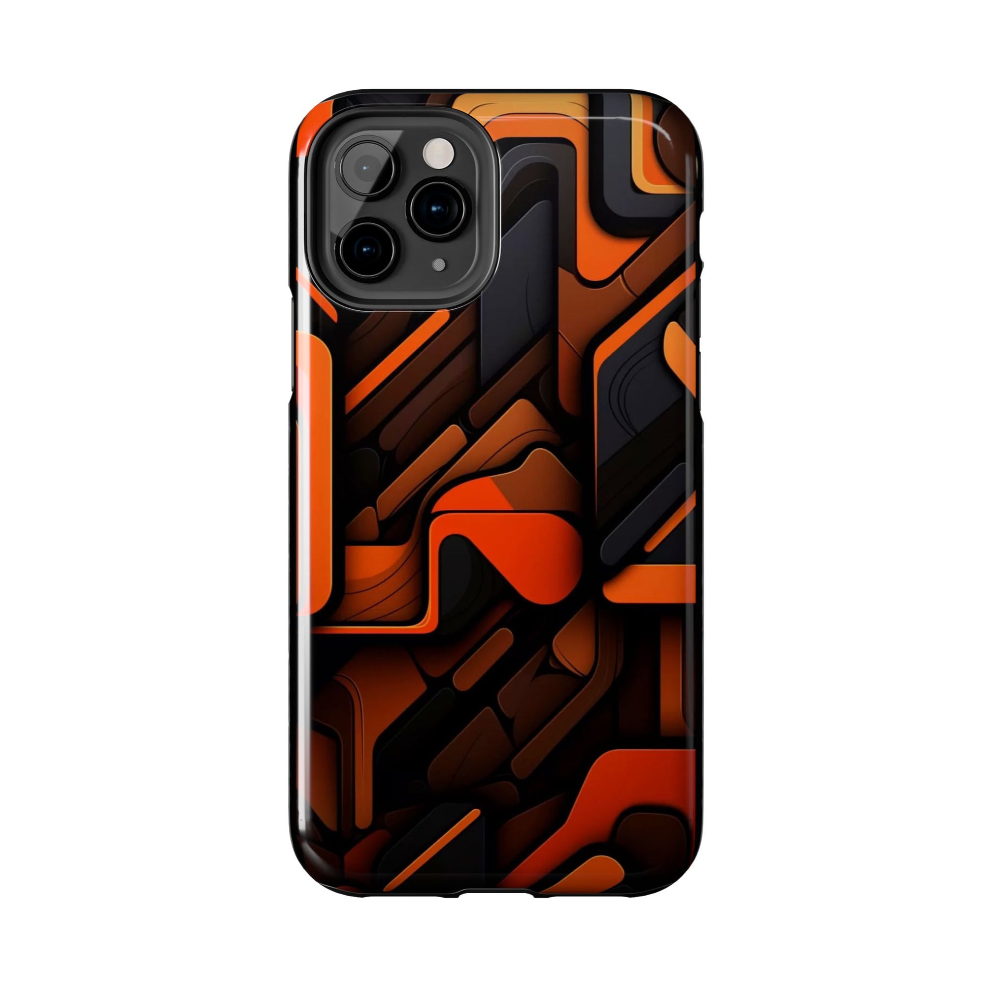 Orange Abstract Art Design Phone Case for Select iPhones & Samsung Galaxy Phones