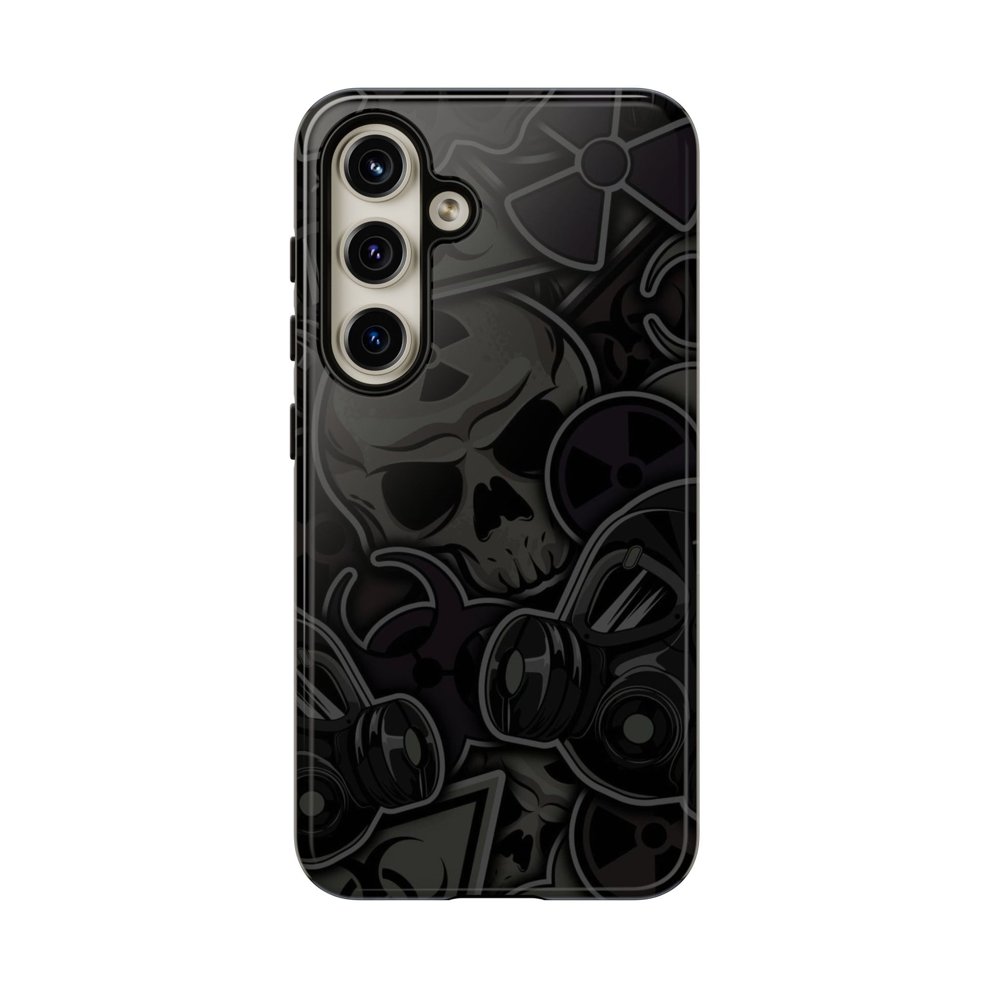 Tough Cases Phone Case, Edgy Skull Design Phone Cover, Gothic Cell Phone Shell