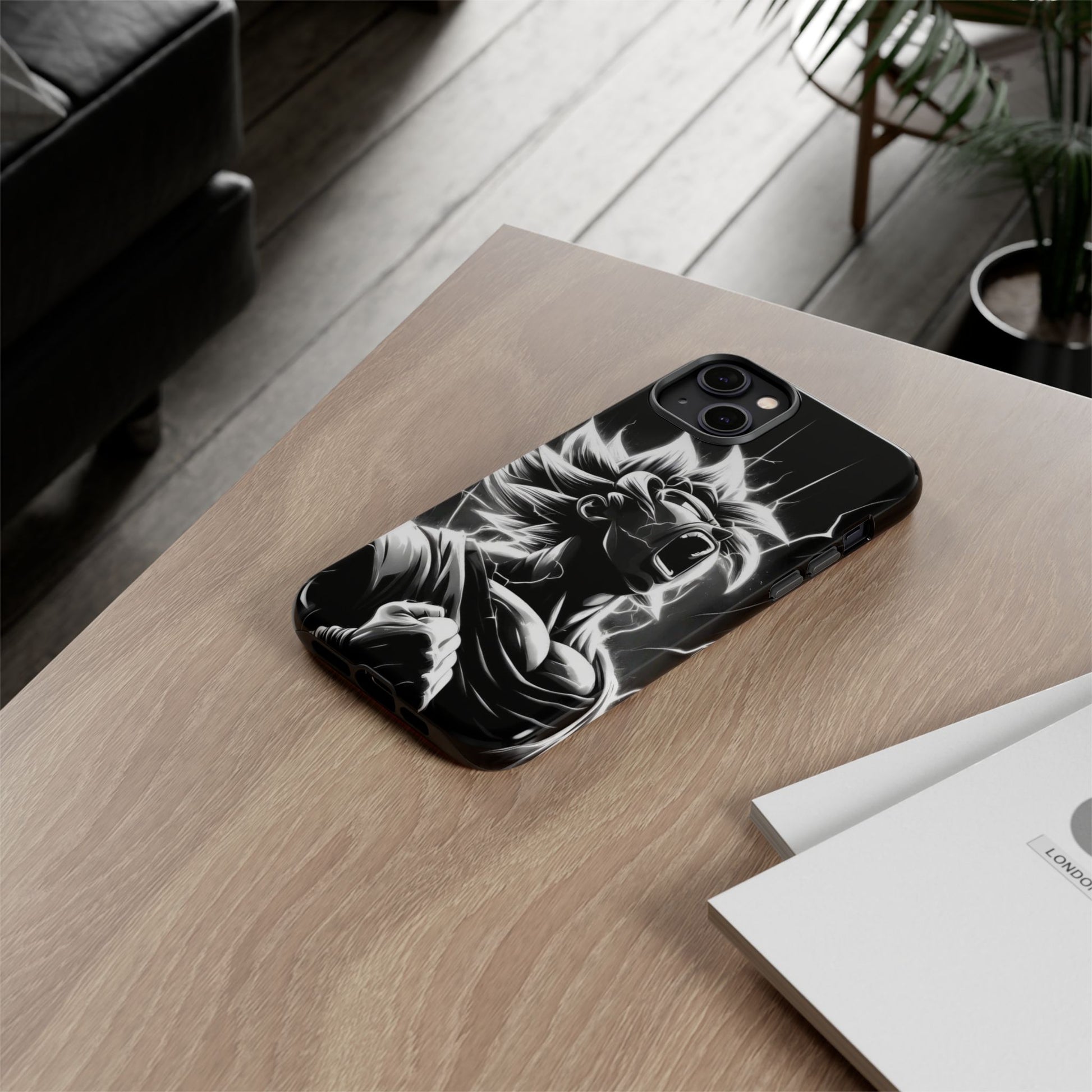 Anime Saiyan Rage Dragon ball Z Tough Cases for iPhones, Samsung, and Pixel