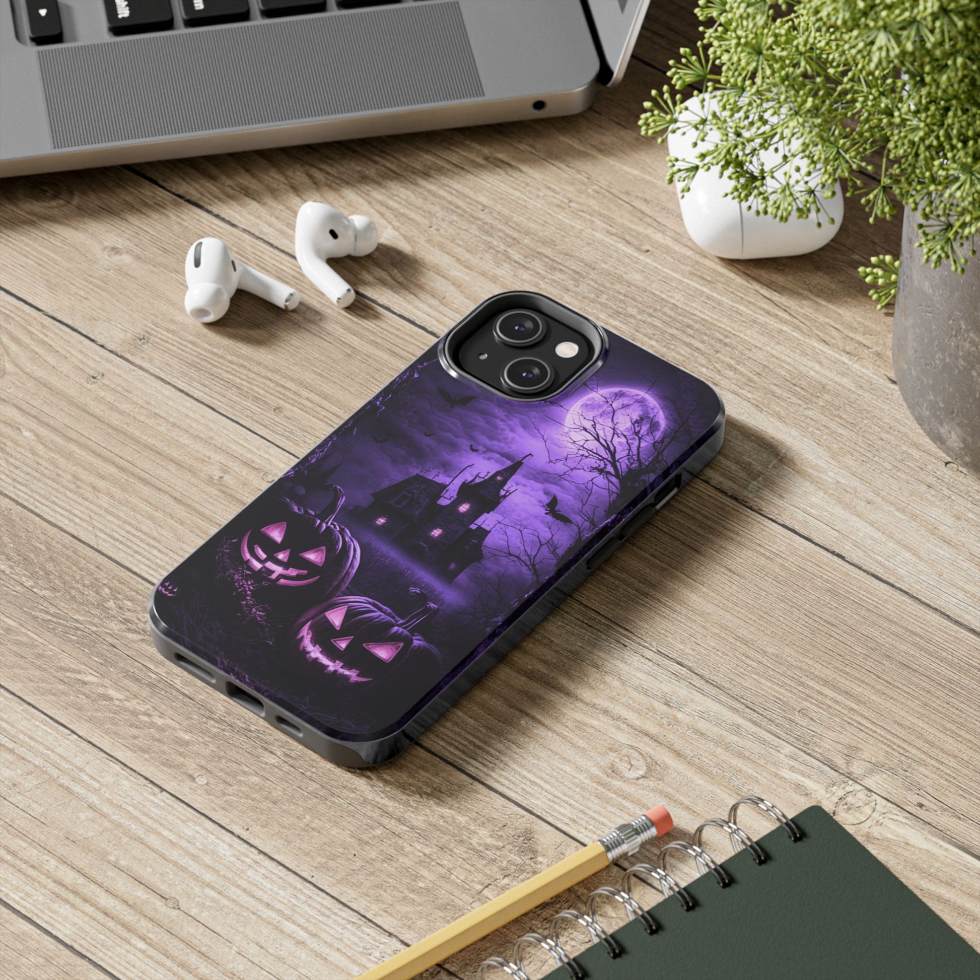 Haunted House Halloween Theme Phone Cases for iPhones & Samsung Phones