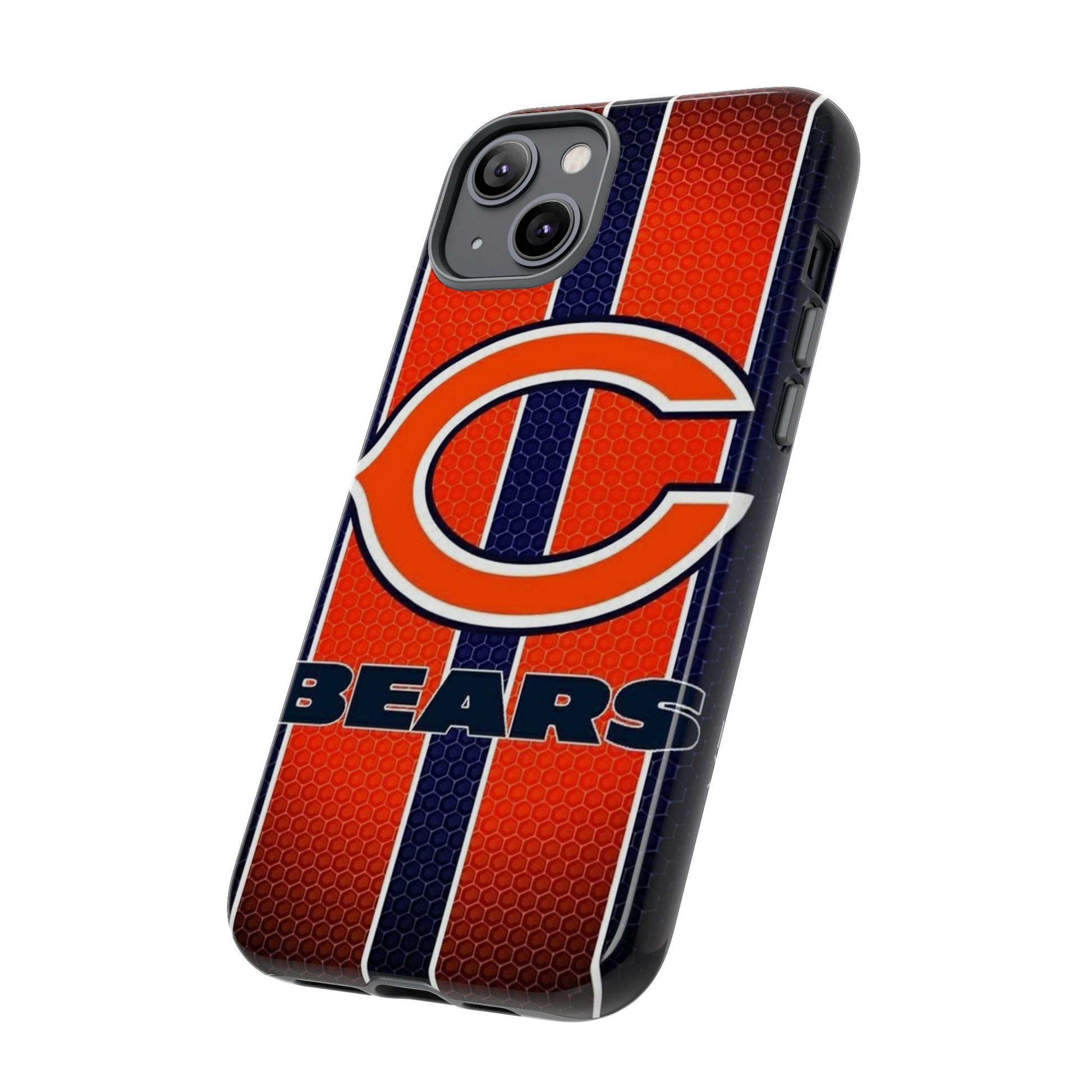 Chicago Bears Stripes Football Phone Case, Tough Cases for iPhones, Samsung, and Pixel