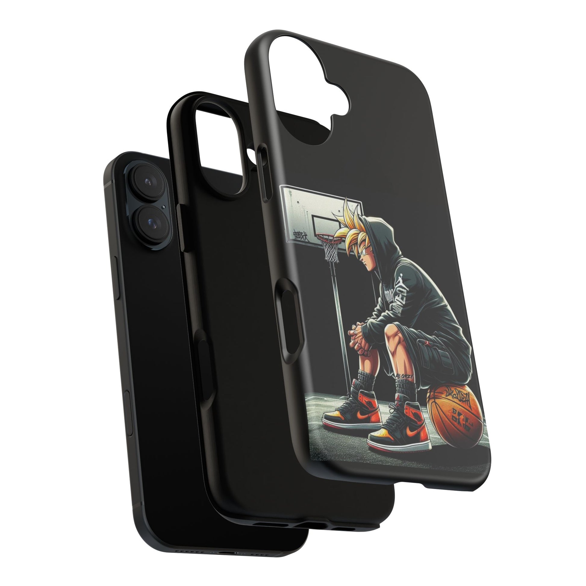 Son Goku Basketball Tough Cases for iPhones, Samsung, and Pixel