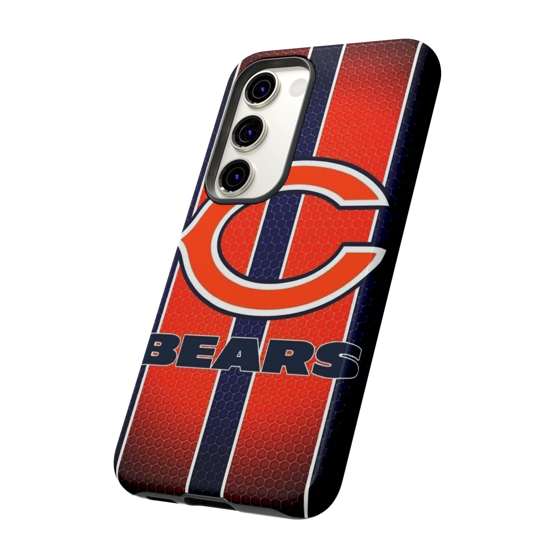Chicago Bears Stripes Football Phone Case, Tough Cases for iPhones, Samsung, and Pixel