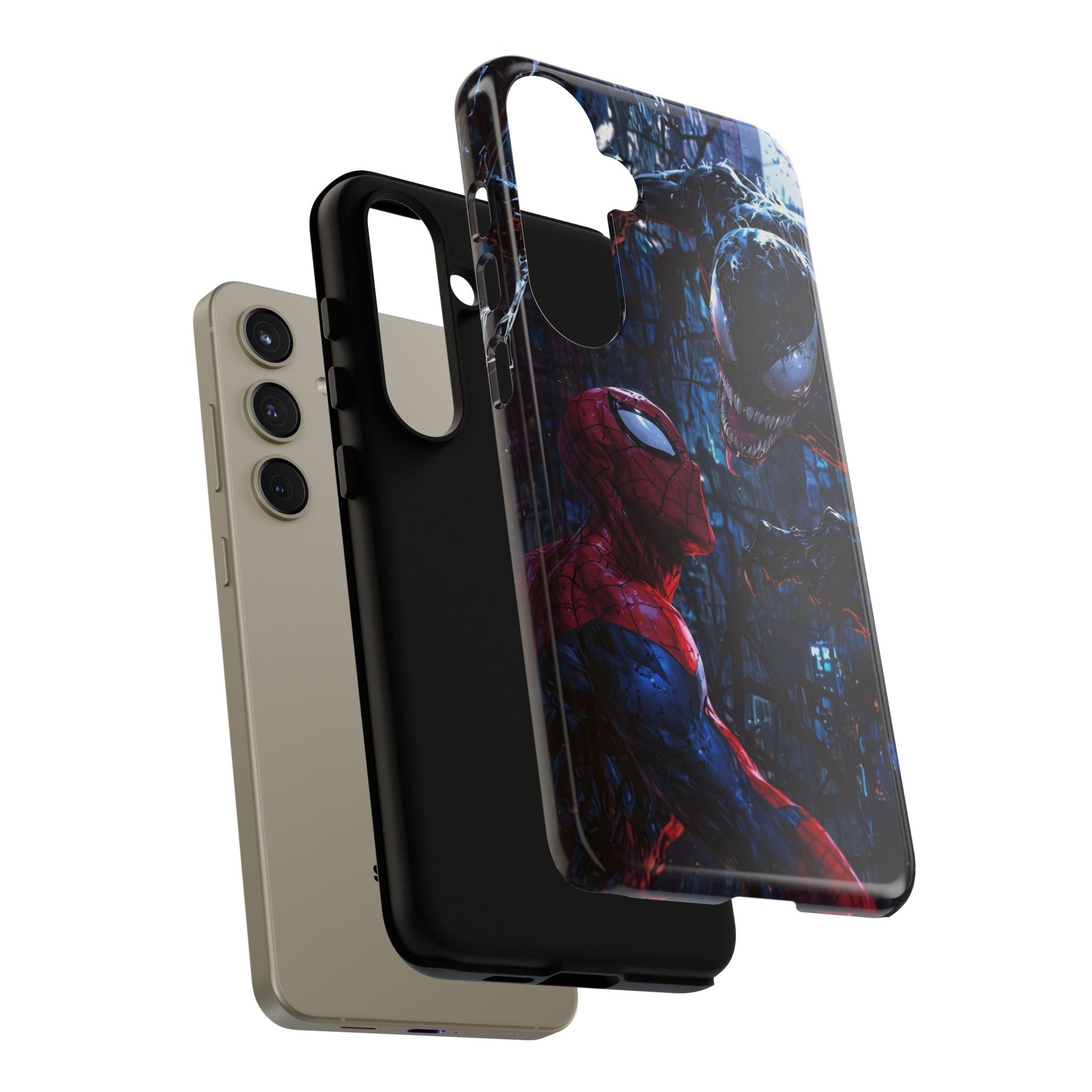 Venom x Spiderman Phone Case, Tough Cases for iPhones, Samsung, and Pixel